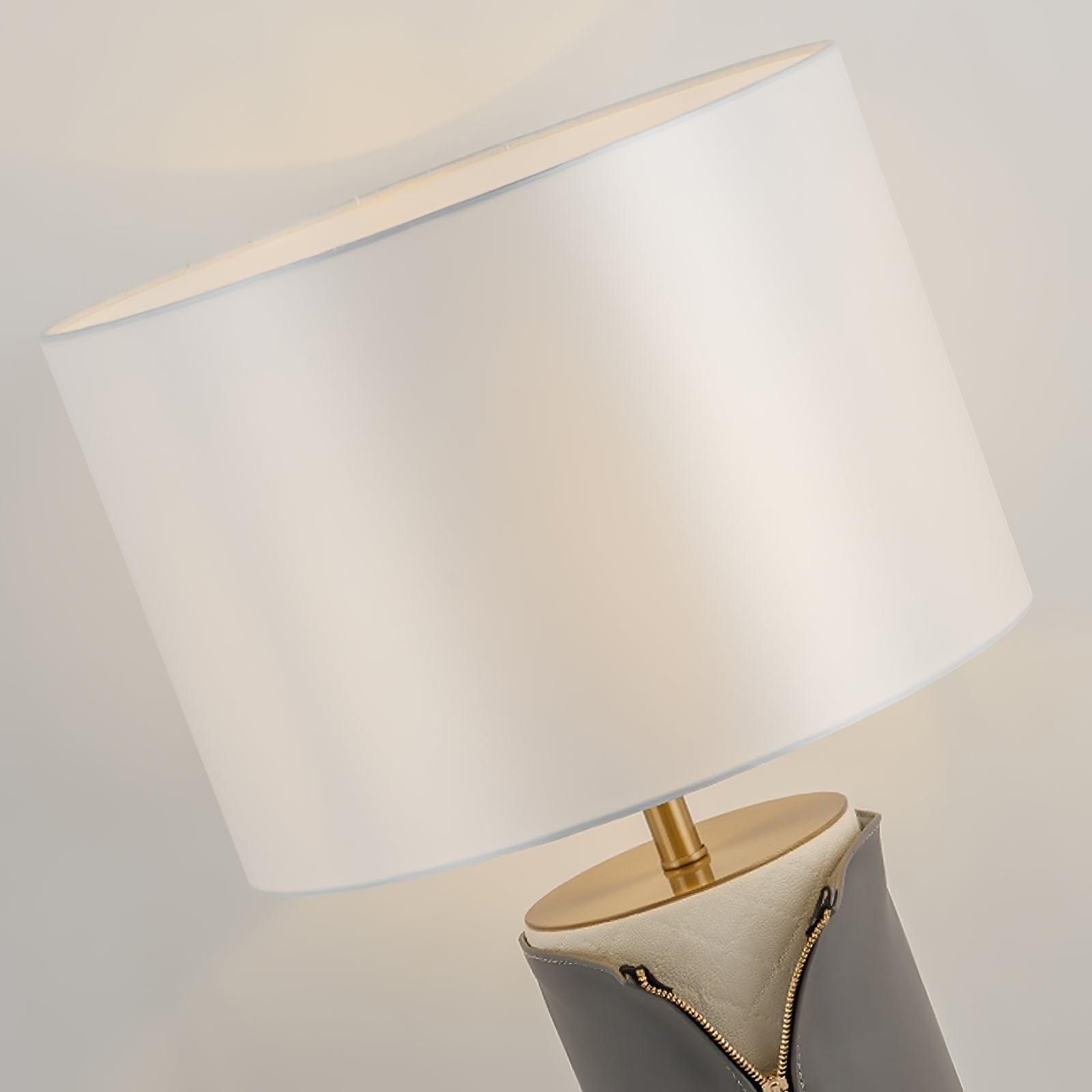 Vintage Leather Table Lamp - Blowlighting