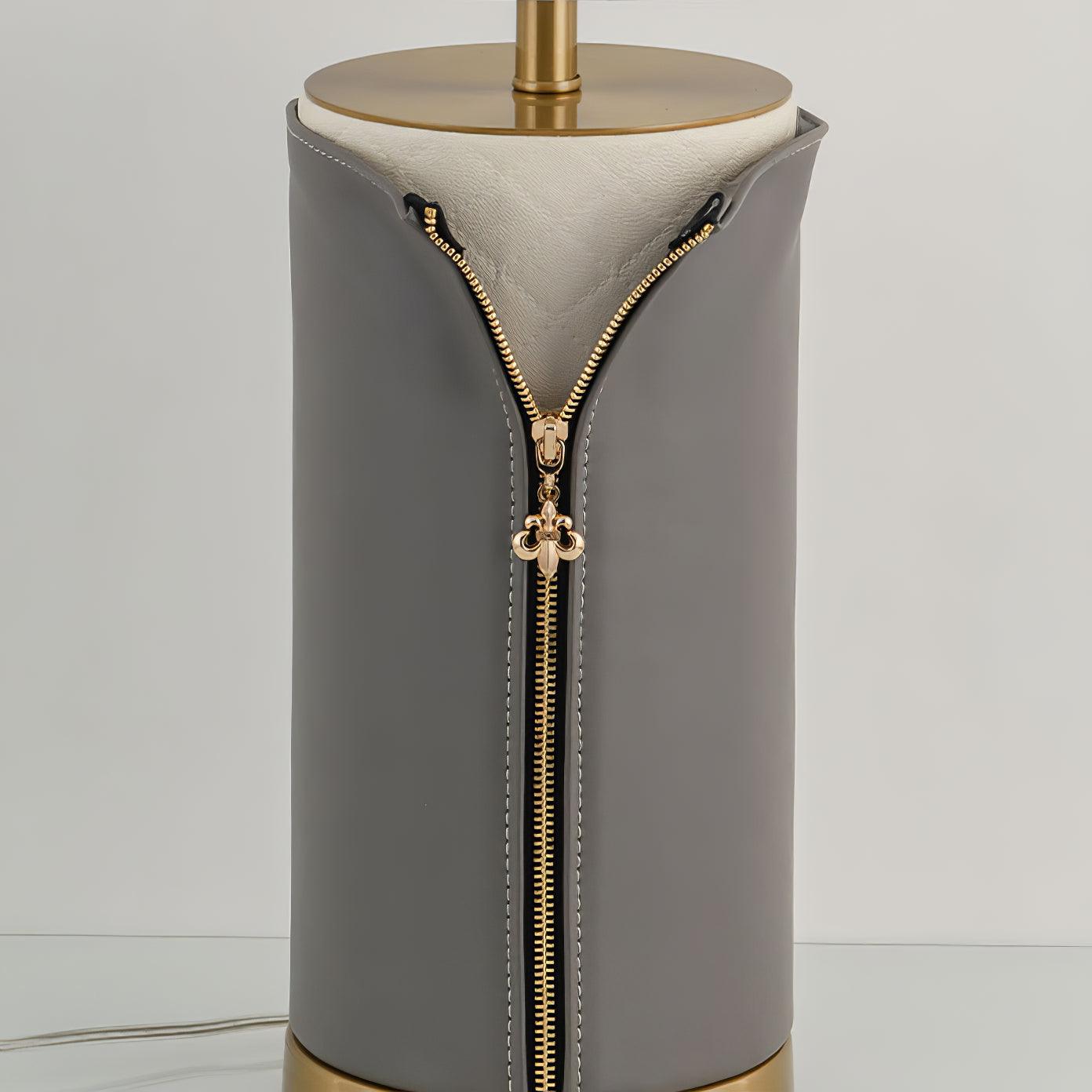 Vintage Leather Table Lamp - Blowlighting