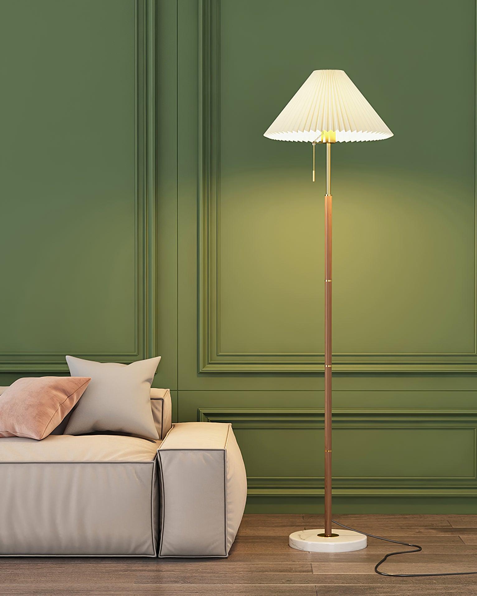 Vintage Pleated Floor Lamp - Blowlighting