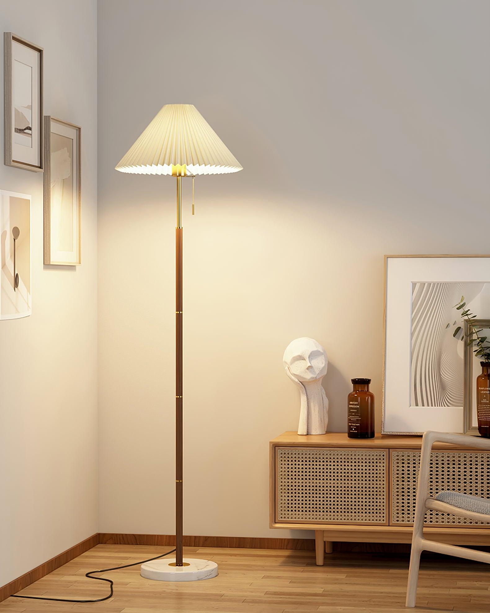 Vintage Pleated Floor Lamp - Blowlighting
