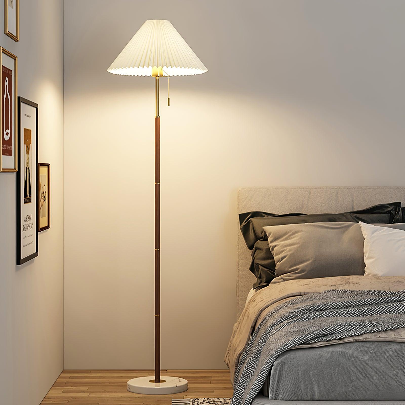 Vintage Pleated Floor Lamp - Blowlighting