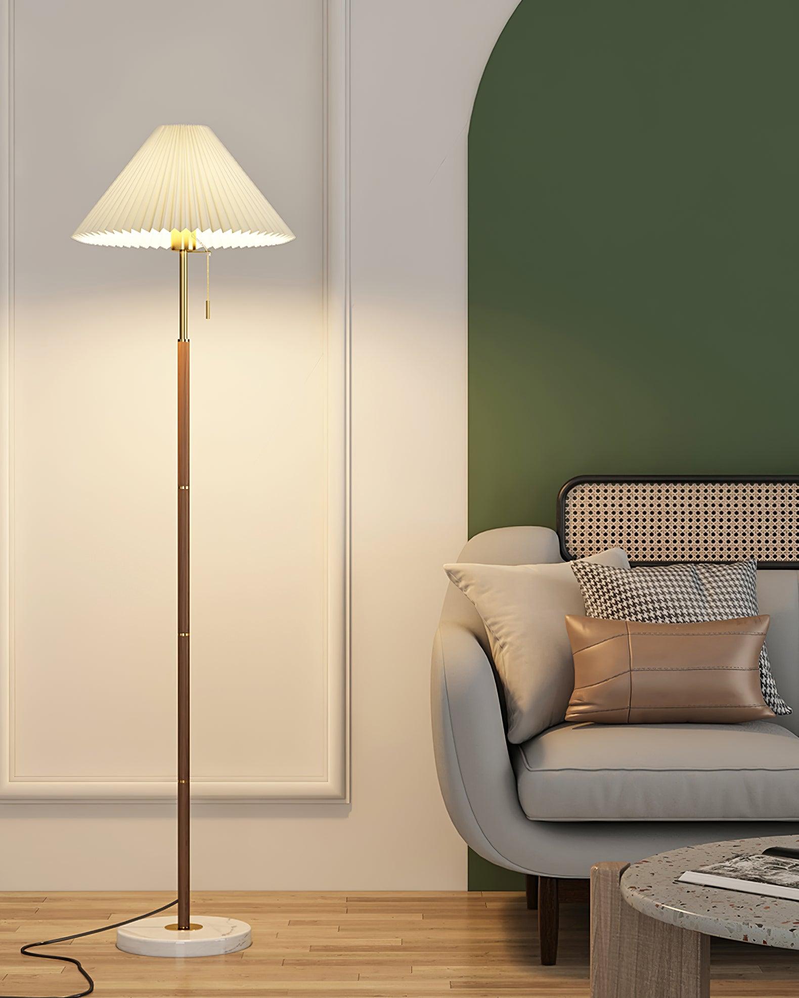 Vintage Pleated Floor Lamp - Blowlighting