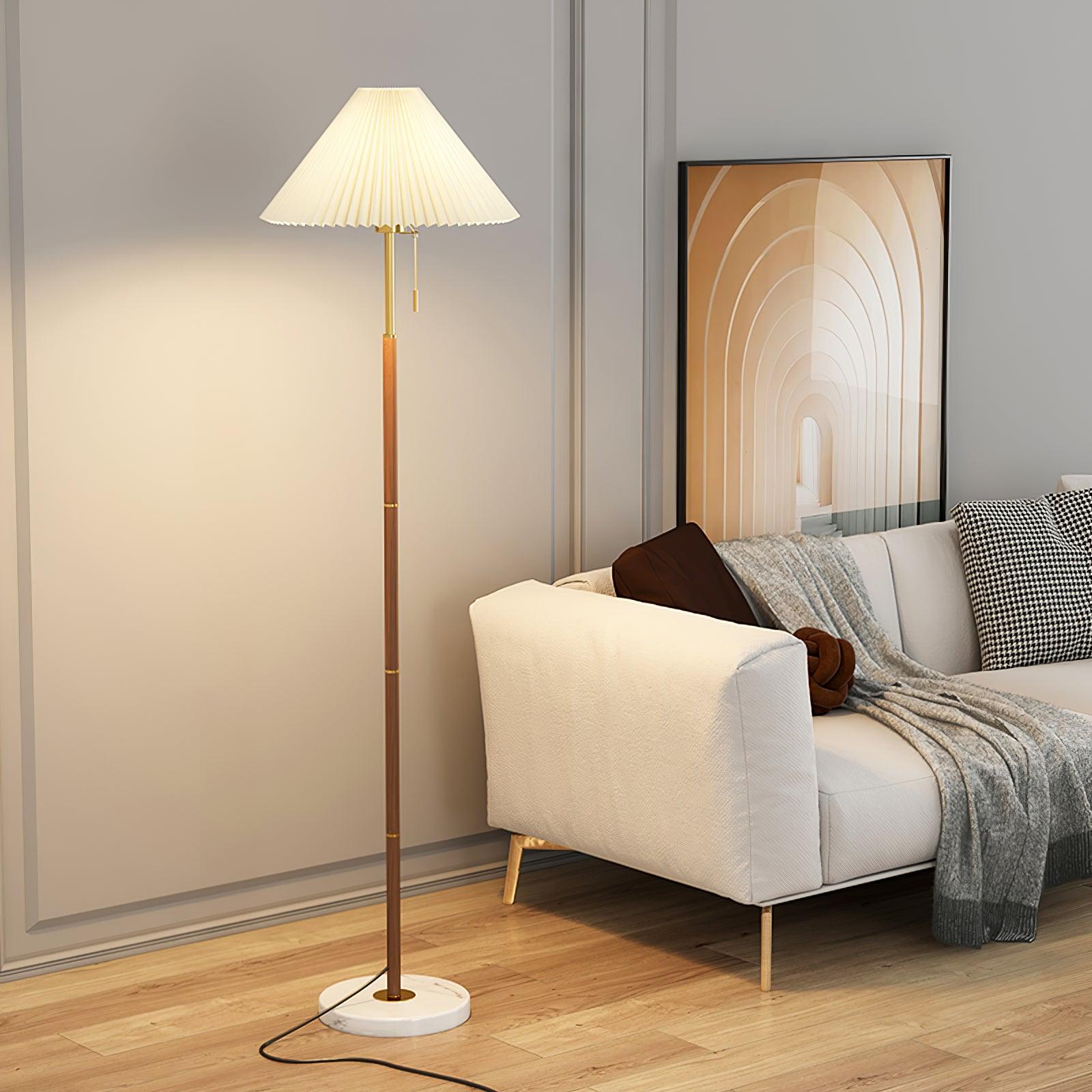 Vintage Pleated Floor Lamp - Blowlighting