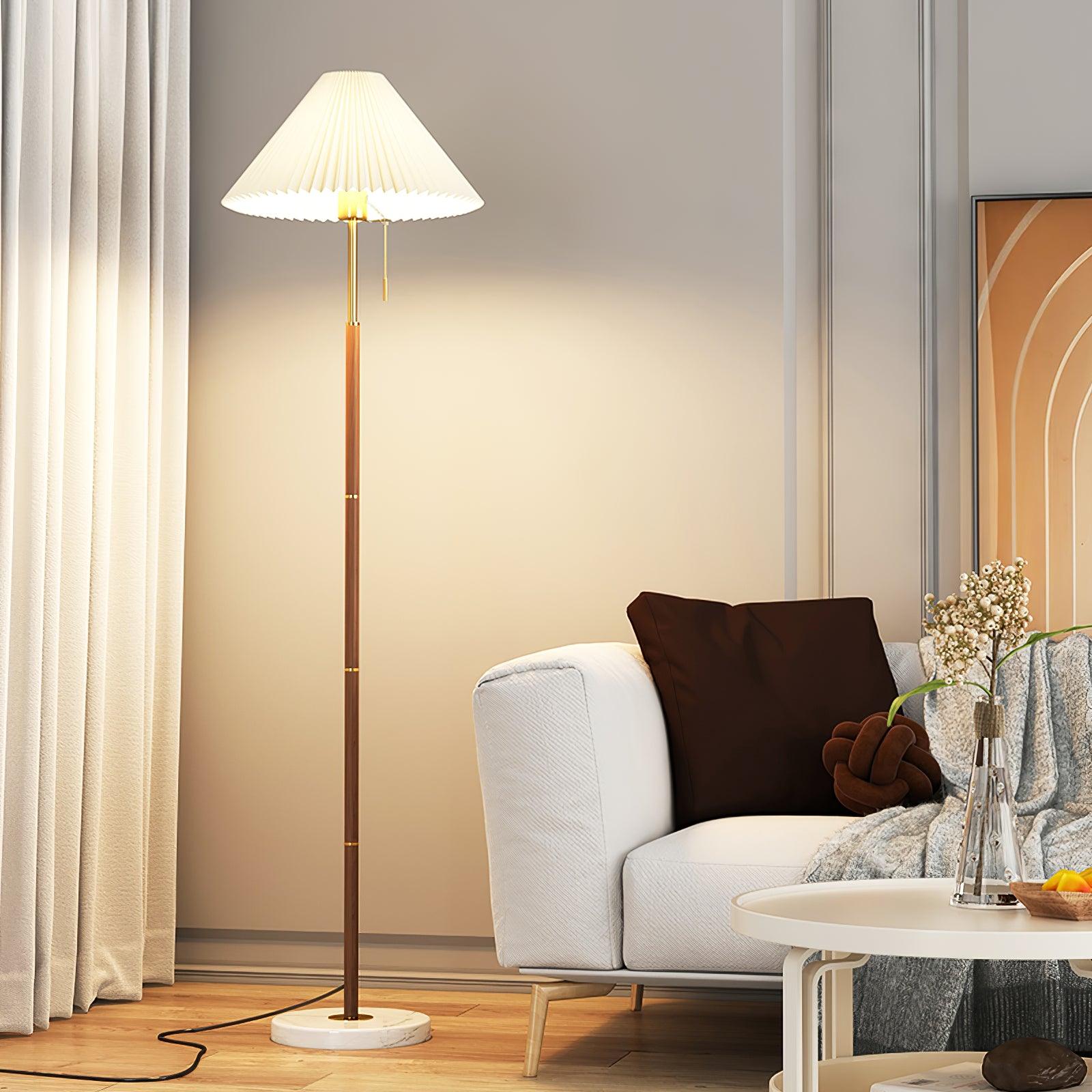 Vintage Pleated Floor Lamp - Blowlighting