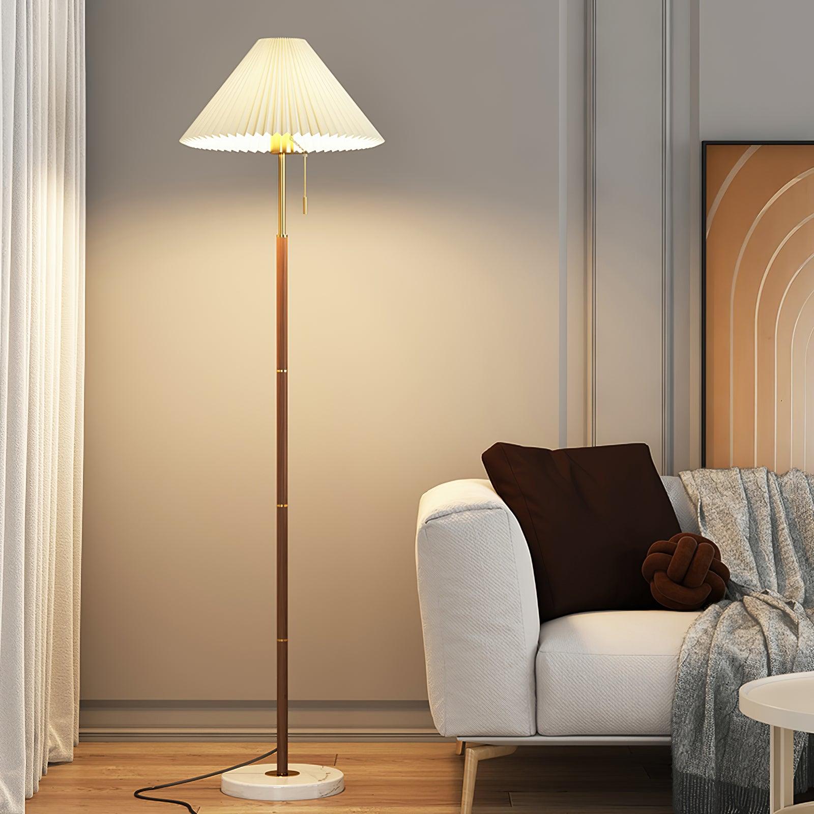 Vintage Pleated Floor Lamp - Blowlighting