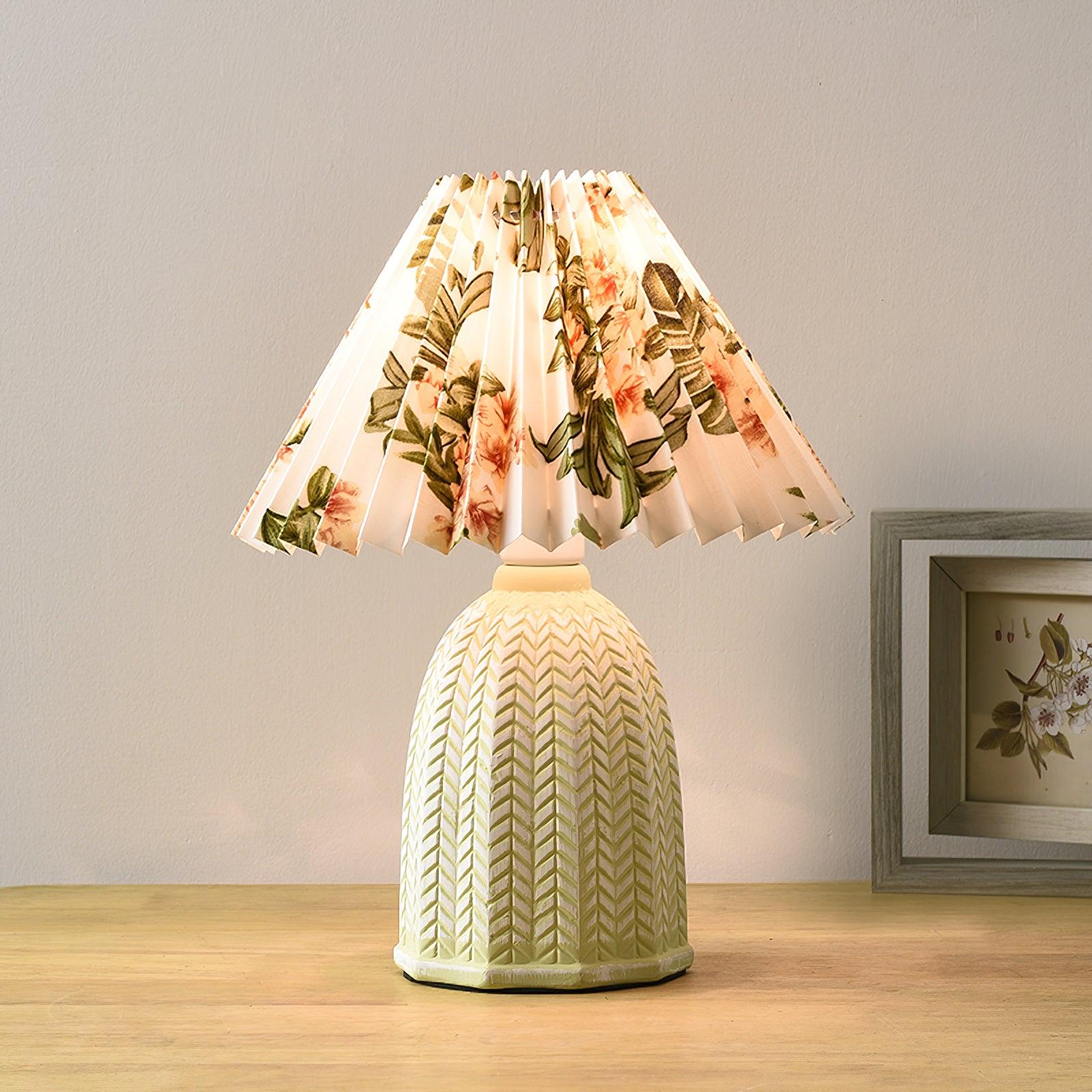 Vintage Pleated Table Lamp - Blowlighting