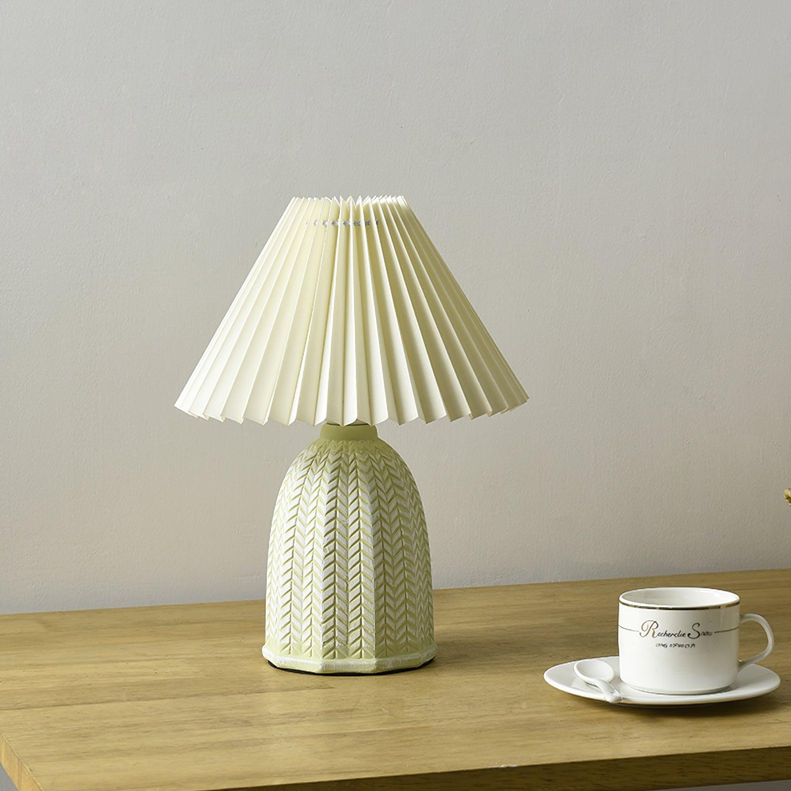 Vintage Pleated Table Lamp - Blowlighting