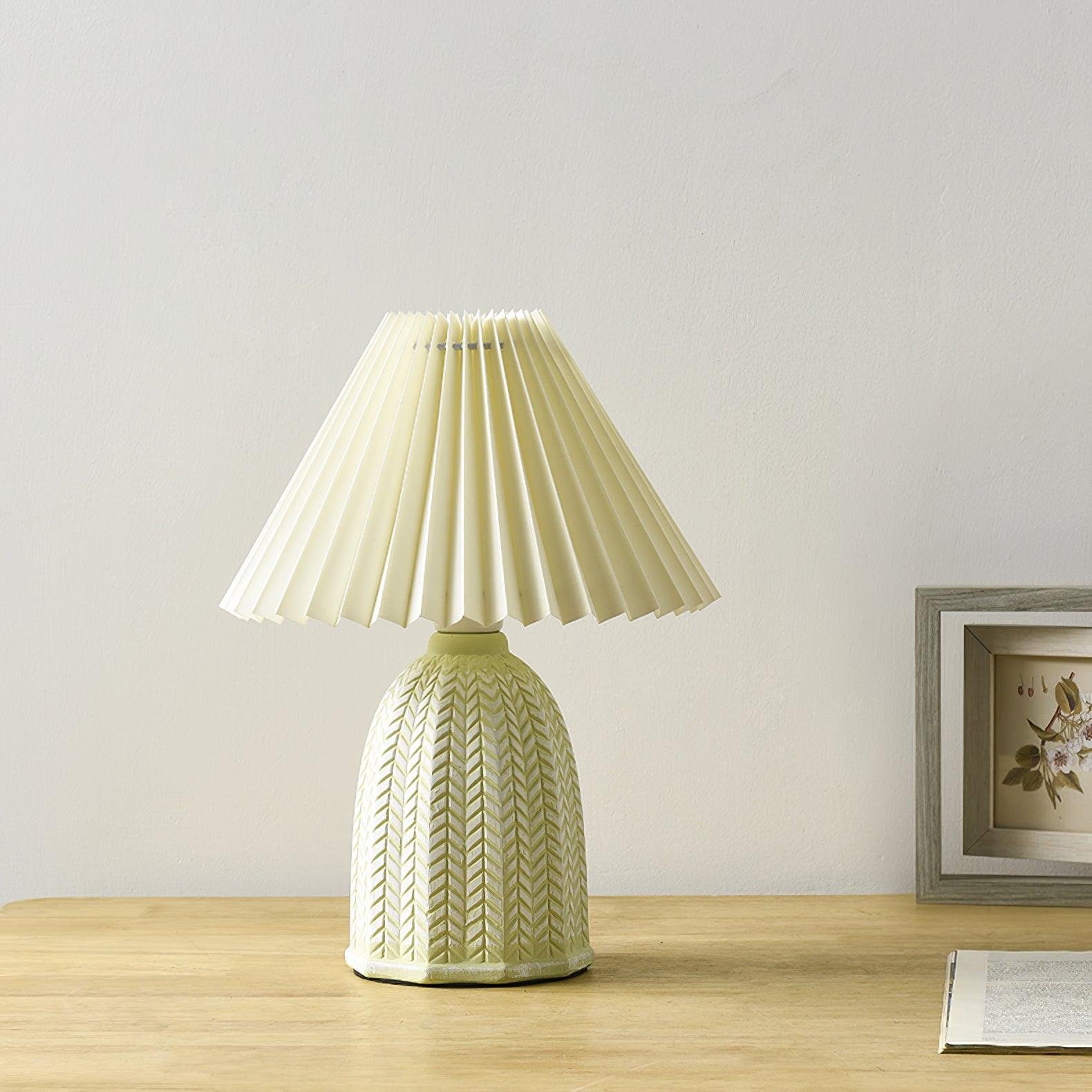 Vintage Pleated Table Lamp - Blowlighting