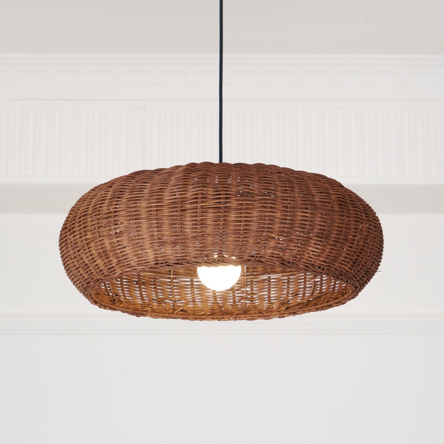 Vintage Rattan Pendant Lamp - Blowlighting