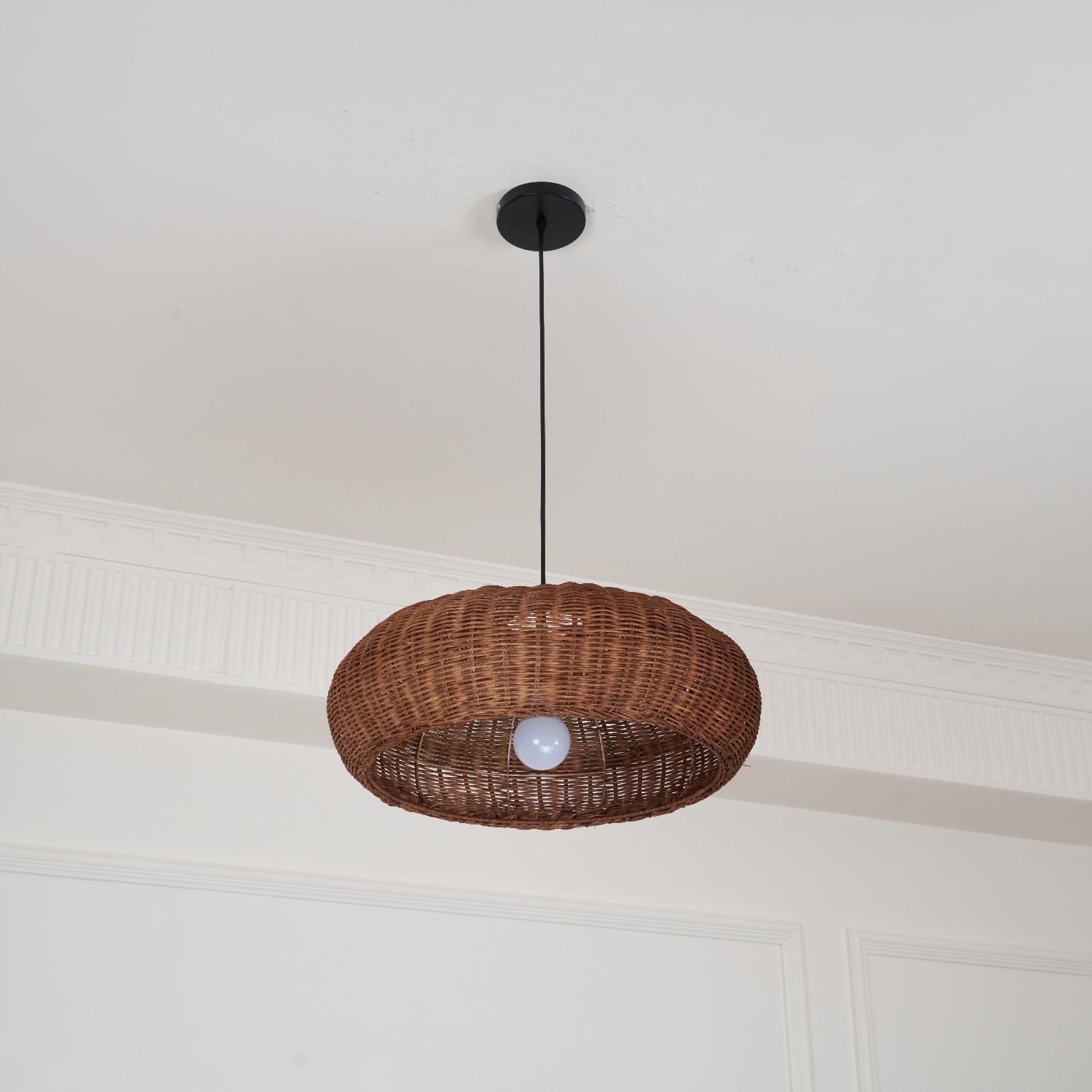 Vintage Rattan Pendant Lamp - Blowlighting