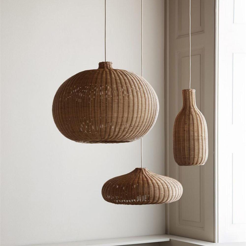 Vintage Rattan Pendant Lamp - Blowlighting