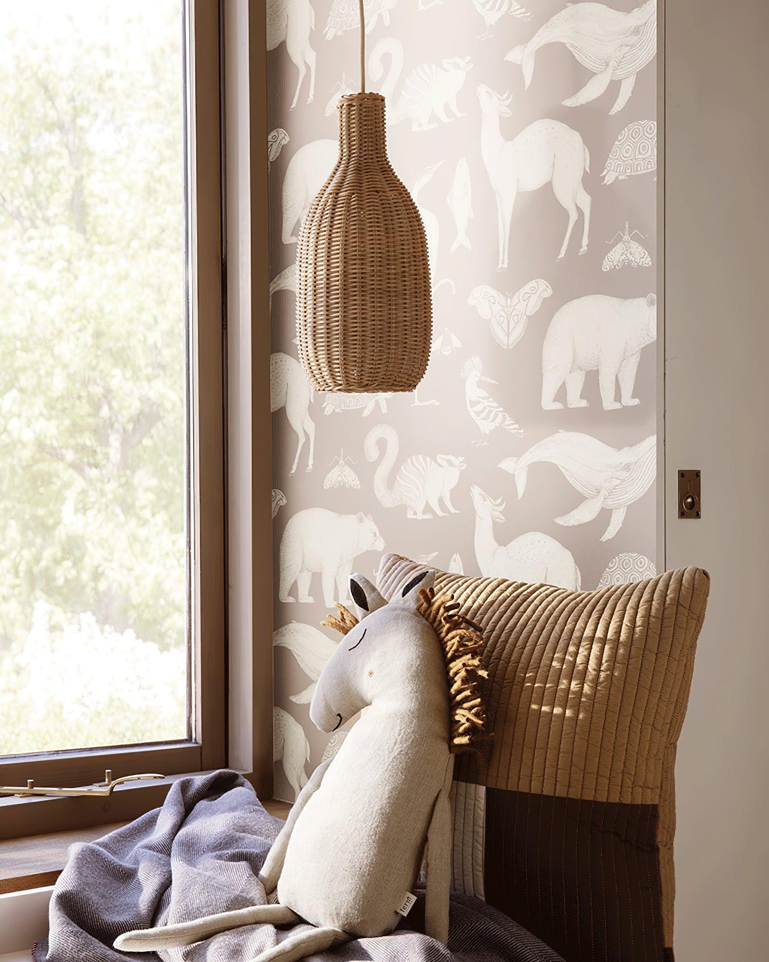 Vintage Rattan Pendant Lamp - Blowlighting
