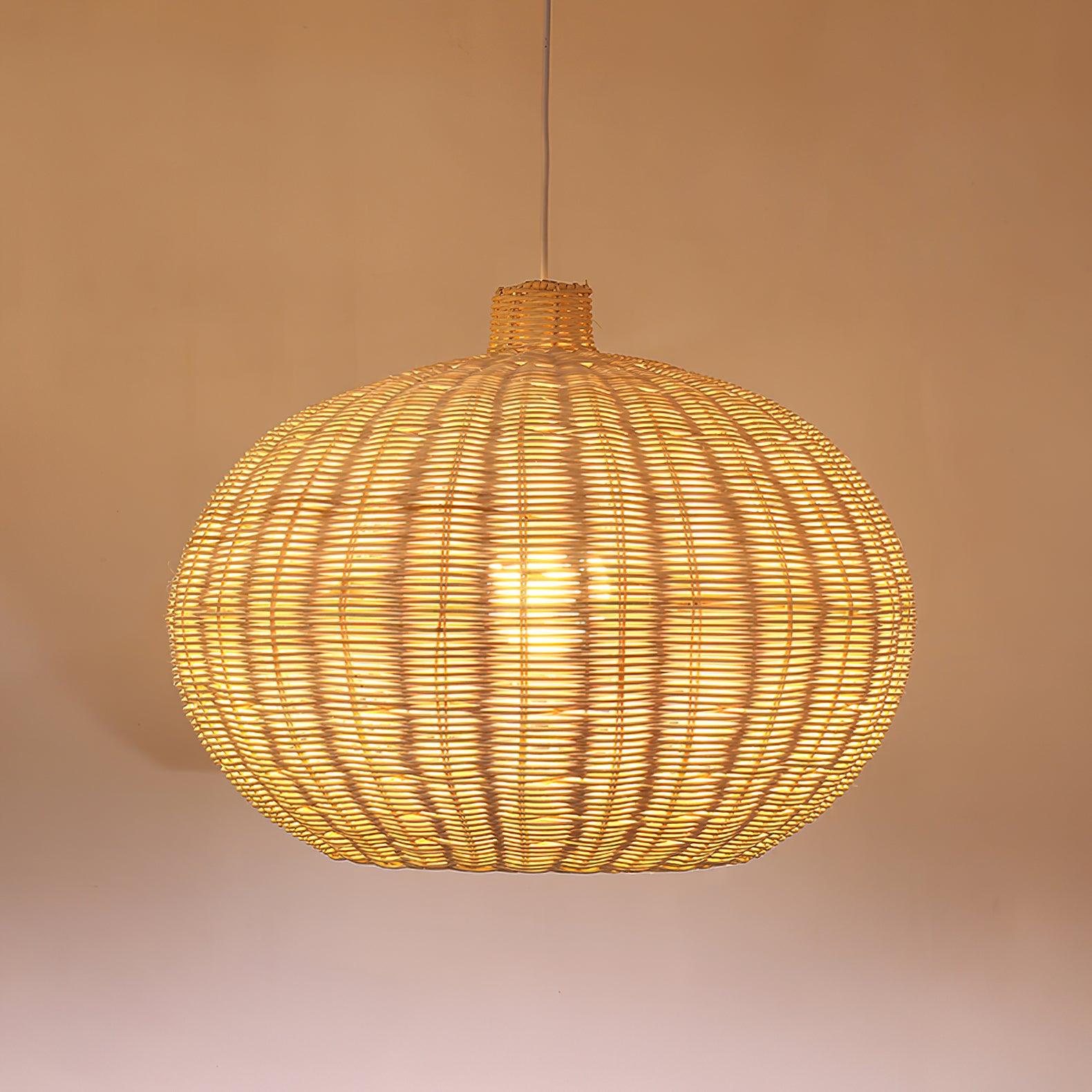 Vintage Rattan Pendant Lamp - Blowlighting