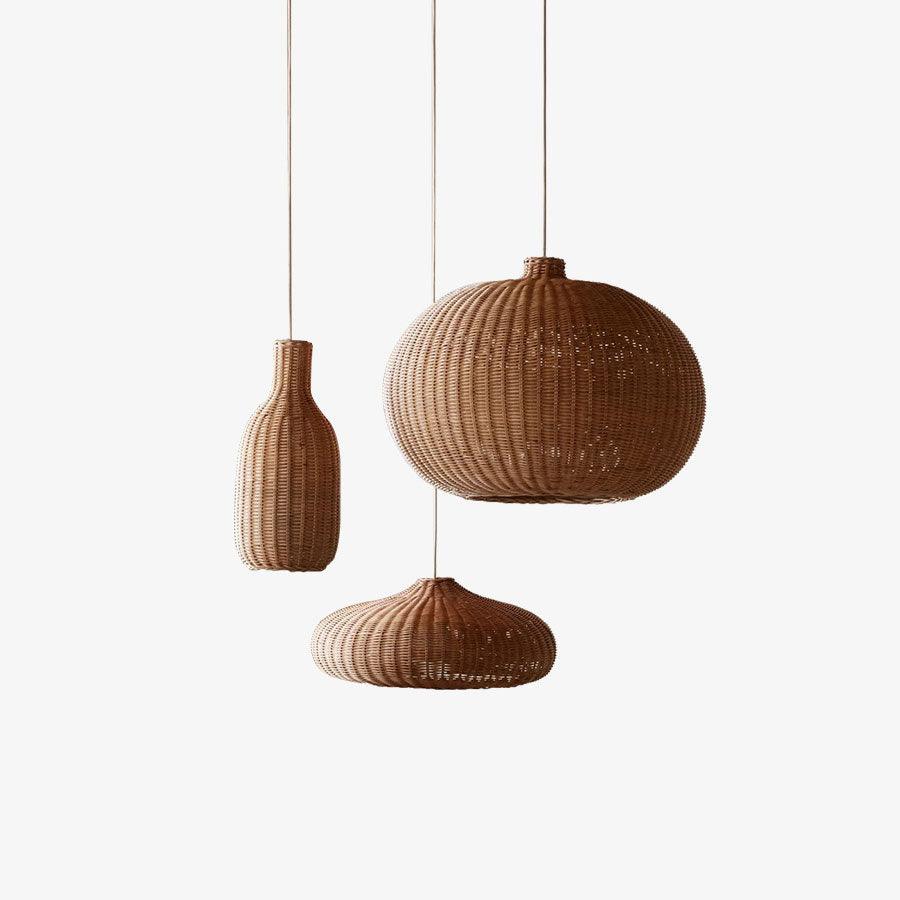 Vintage Rattan Pendant Lamp - Blowlighting