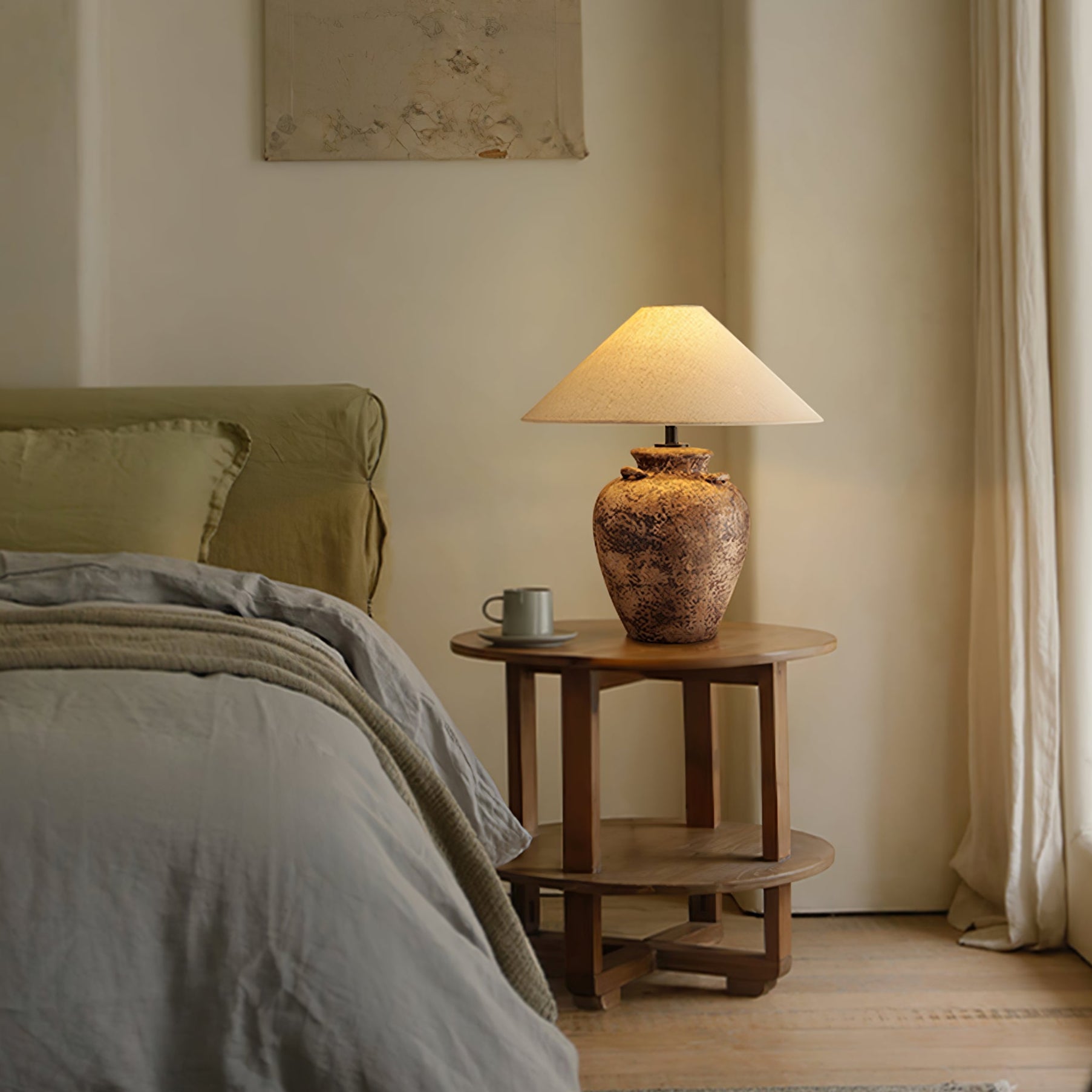 Vintage Terracotta Vase Table Lamp - Blowlighting
