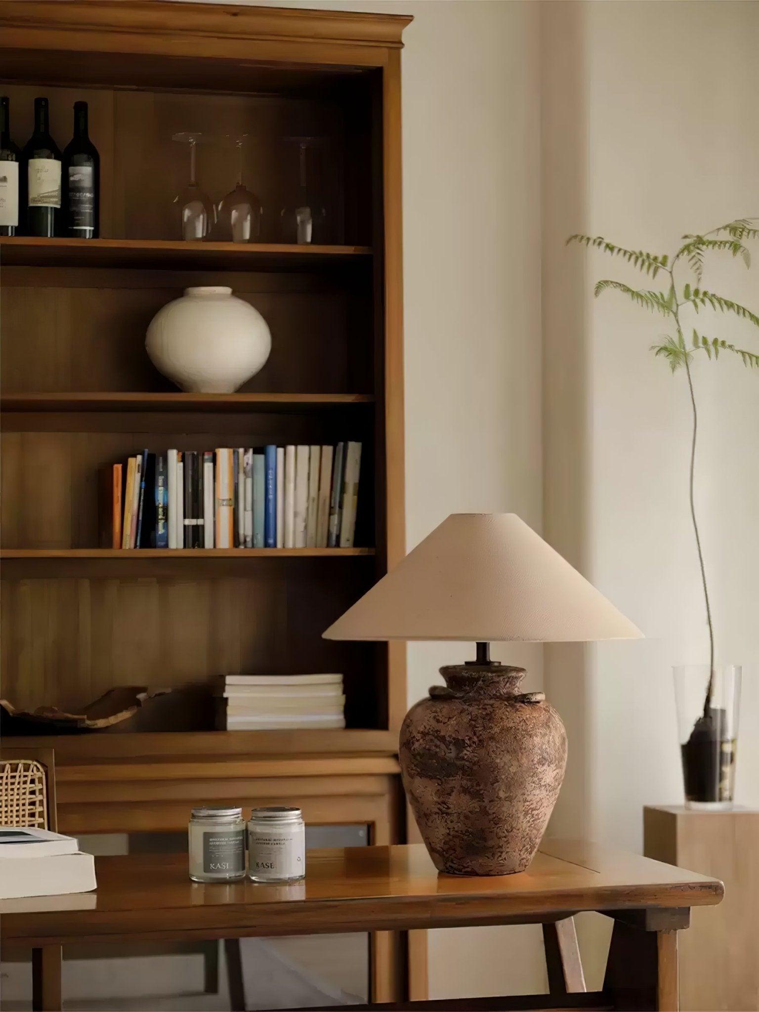 Vintage Terracotta Vase Table Lamp - Blowlighting
