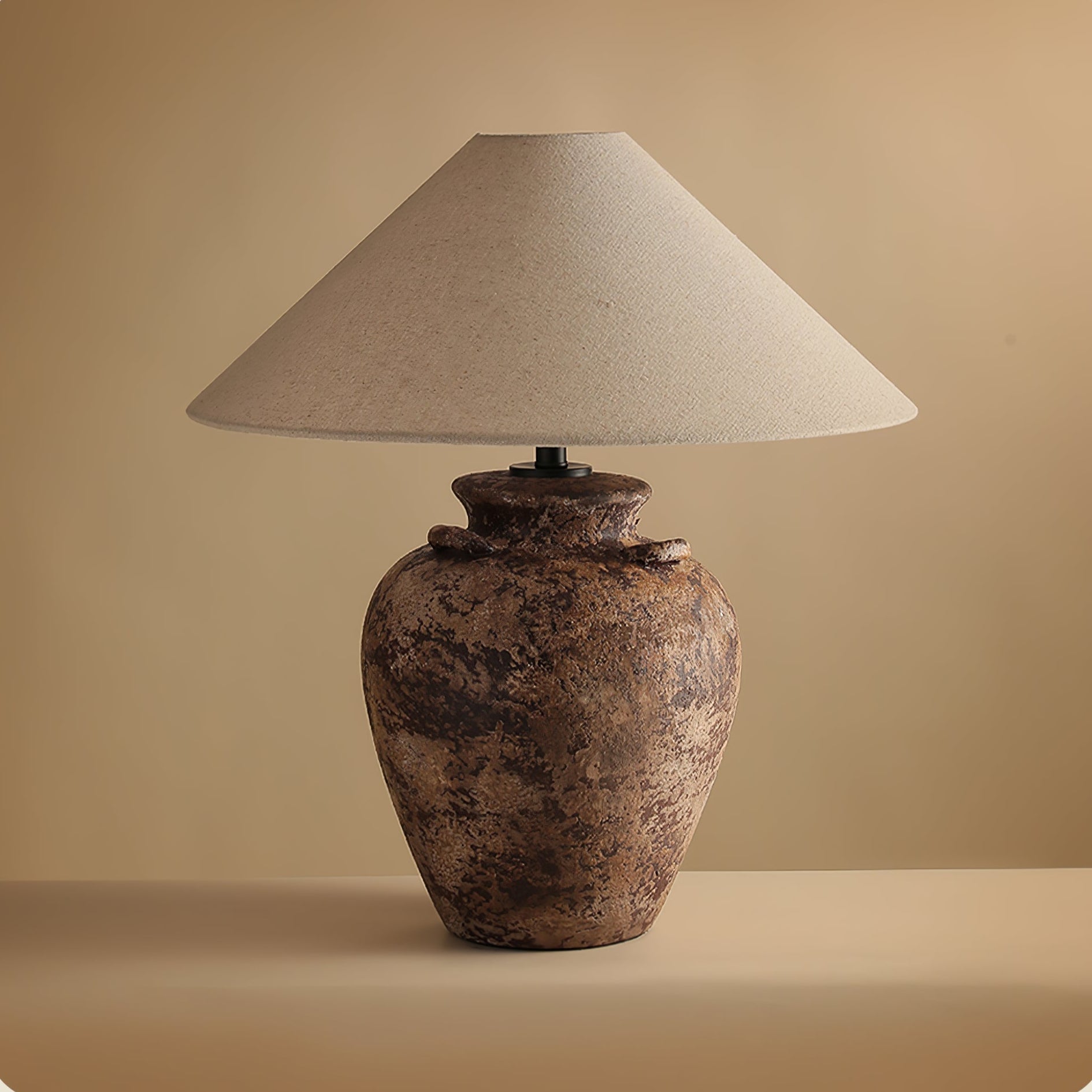 Vintage Terracotta Vase Table Lamp - Blowlighting