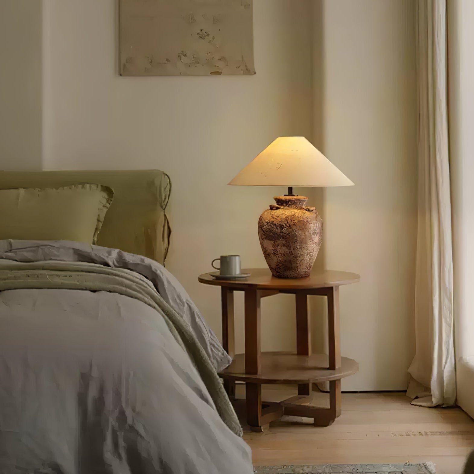 Vintage Terracotta Vase Table Lamp - Blowlighting