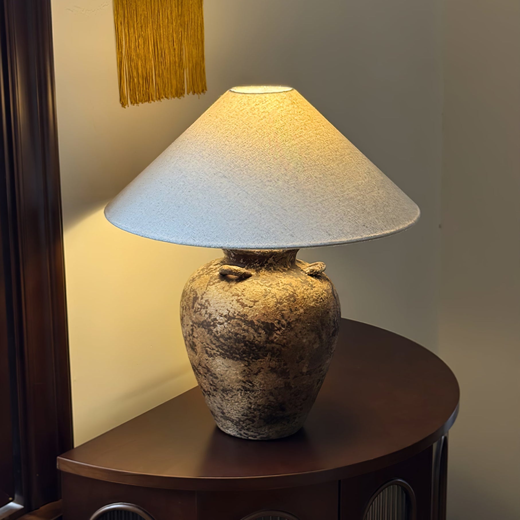 Vintage Terracotta Vase Table Lamp - Blowlighting