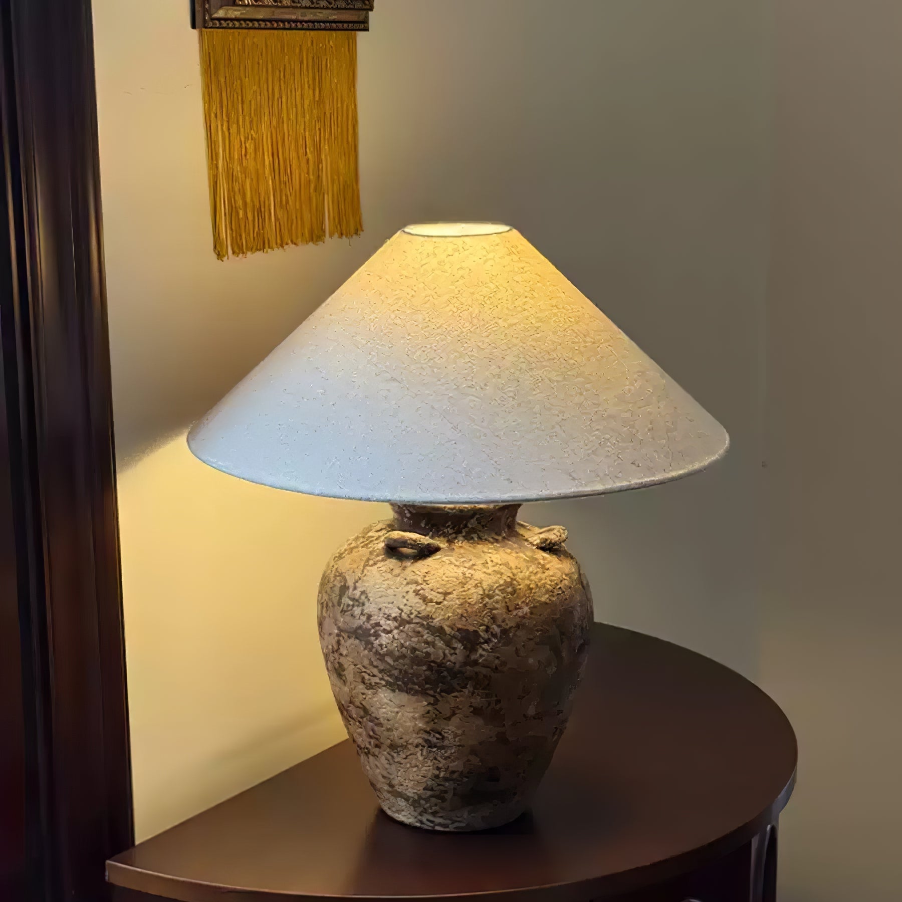 Vintage Terracotta Vase Table Lamp - Blowlighting