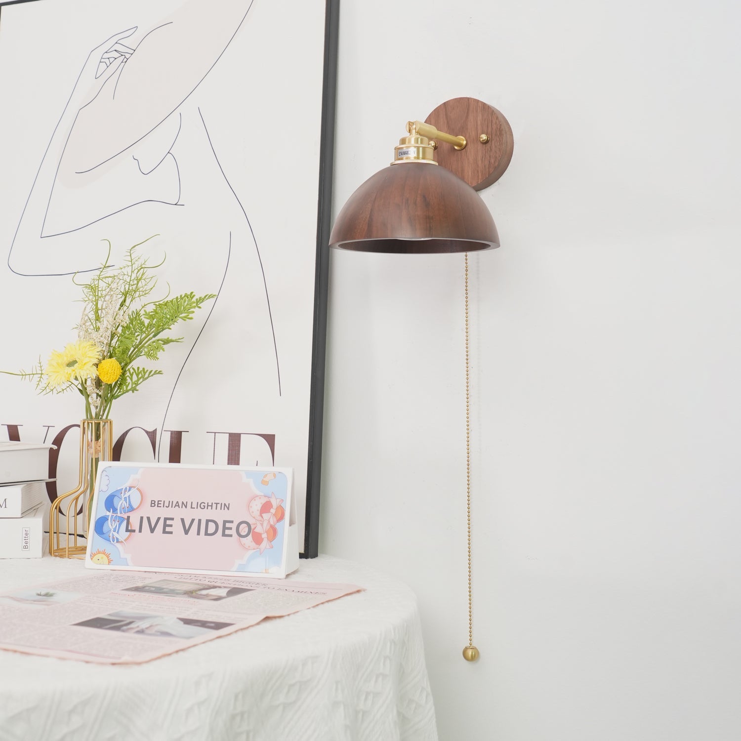 Rhett Pull Wall Lamp - Blowlighting