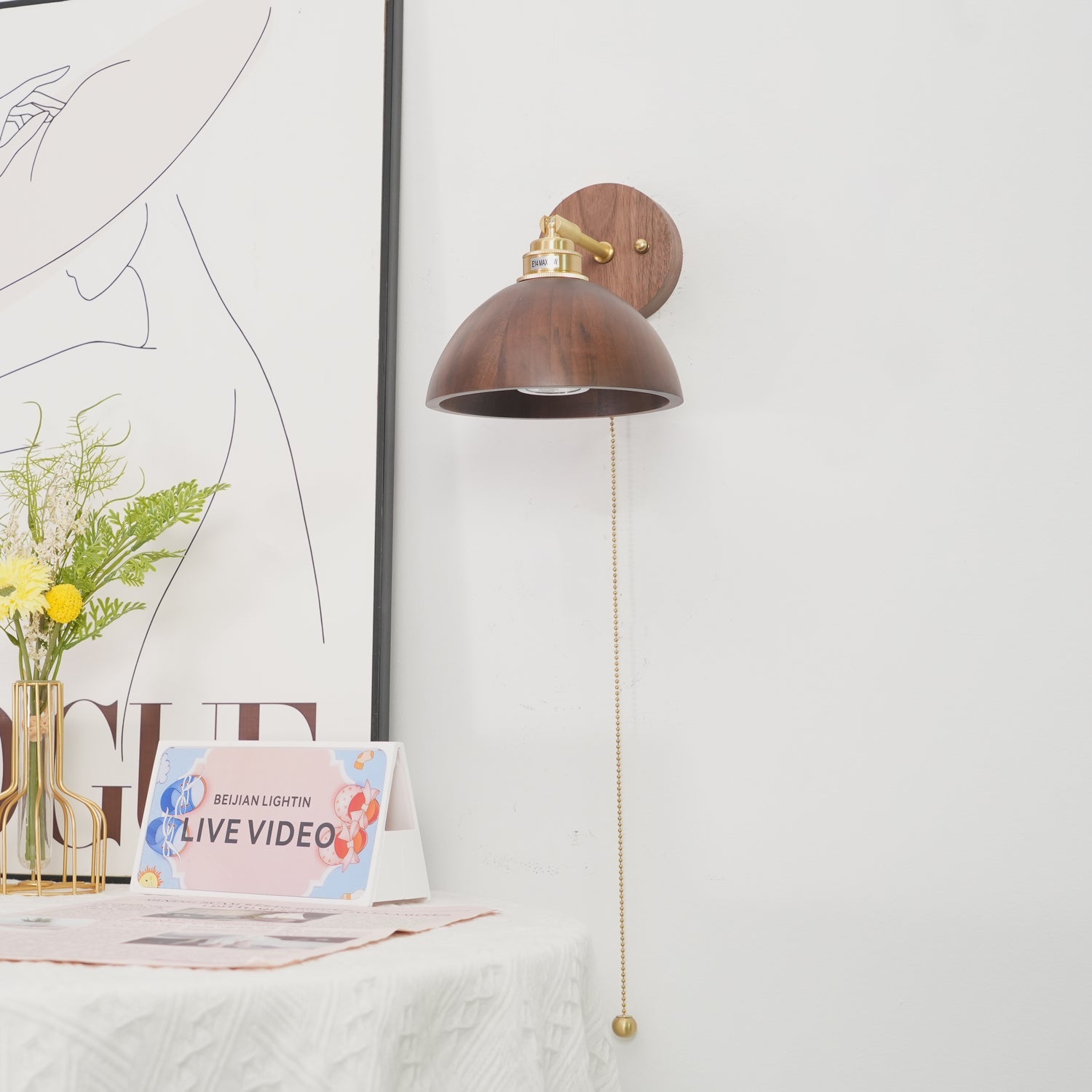 Vintage Wood Wall Lamp - Blowlighting