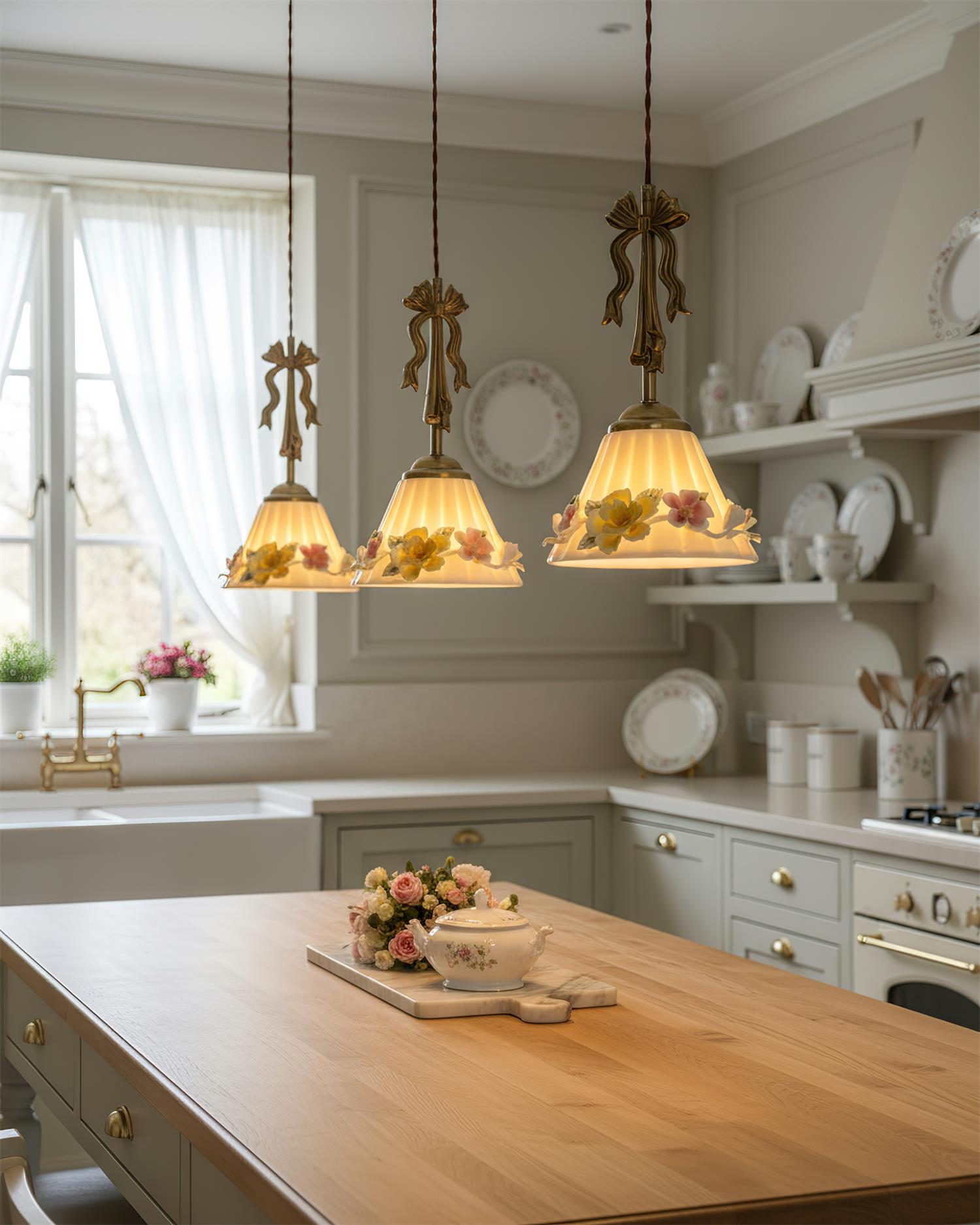 Vionna Vintage Ceramics Pendant Light