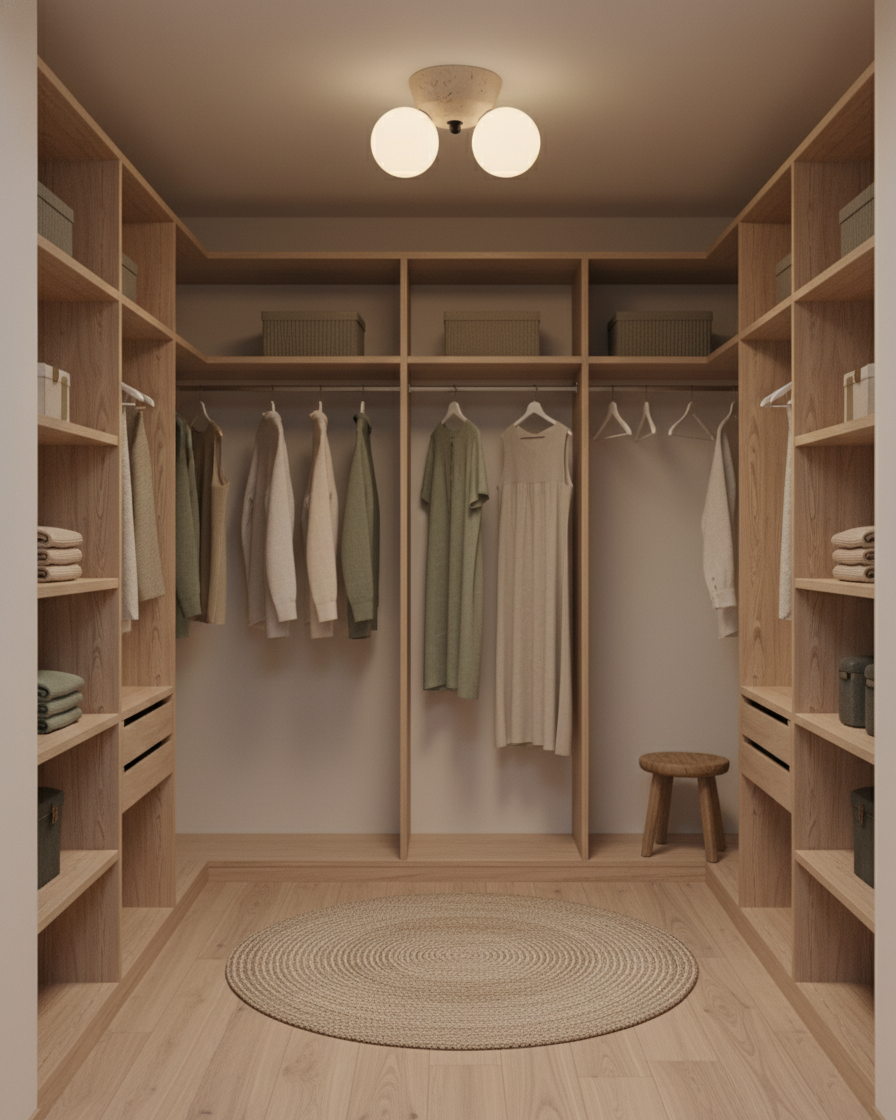 Viora Minimalist Travertine Ceiling Light