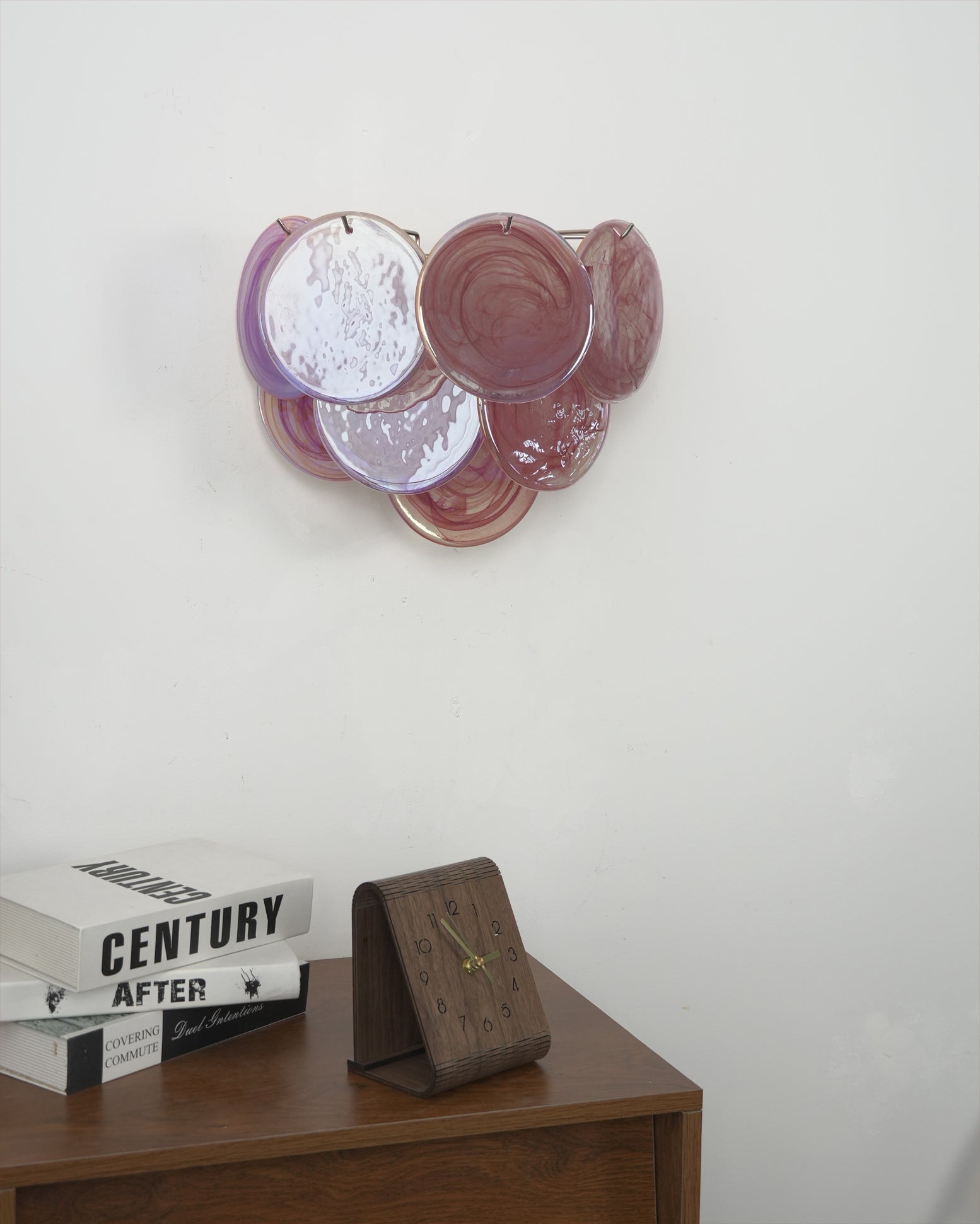 Vistosi Art Deco Glass Disc Wall Lamp