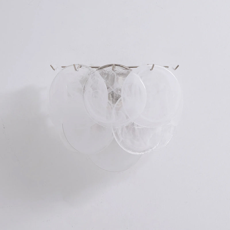 Vistosi Art Deco Glass Disc Wall Lamp