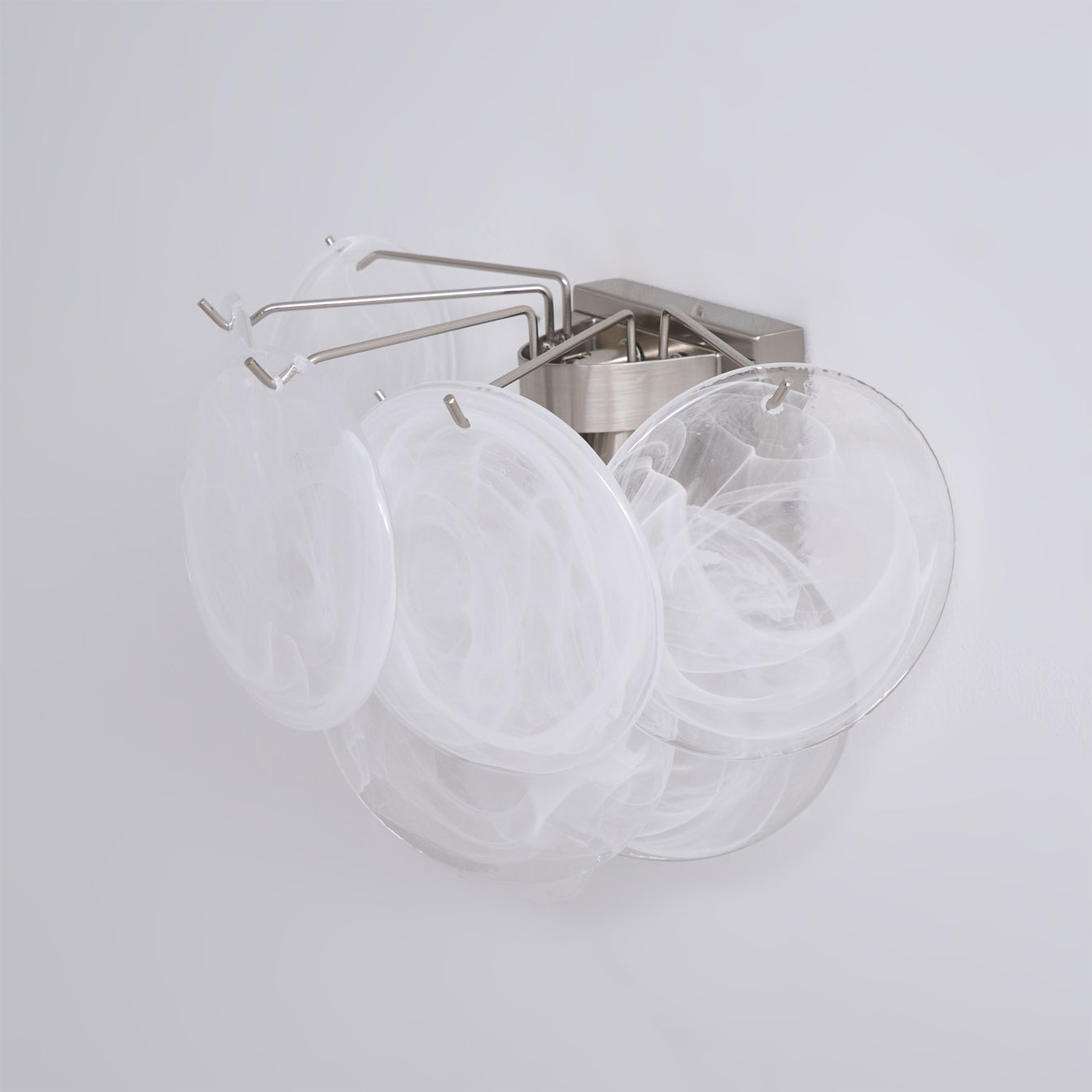 Vistosi Art Deco Glass Disc Wall Lamp