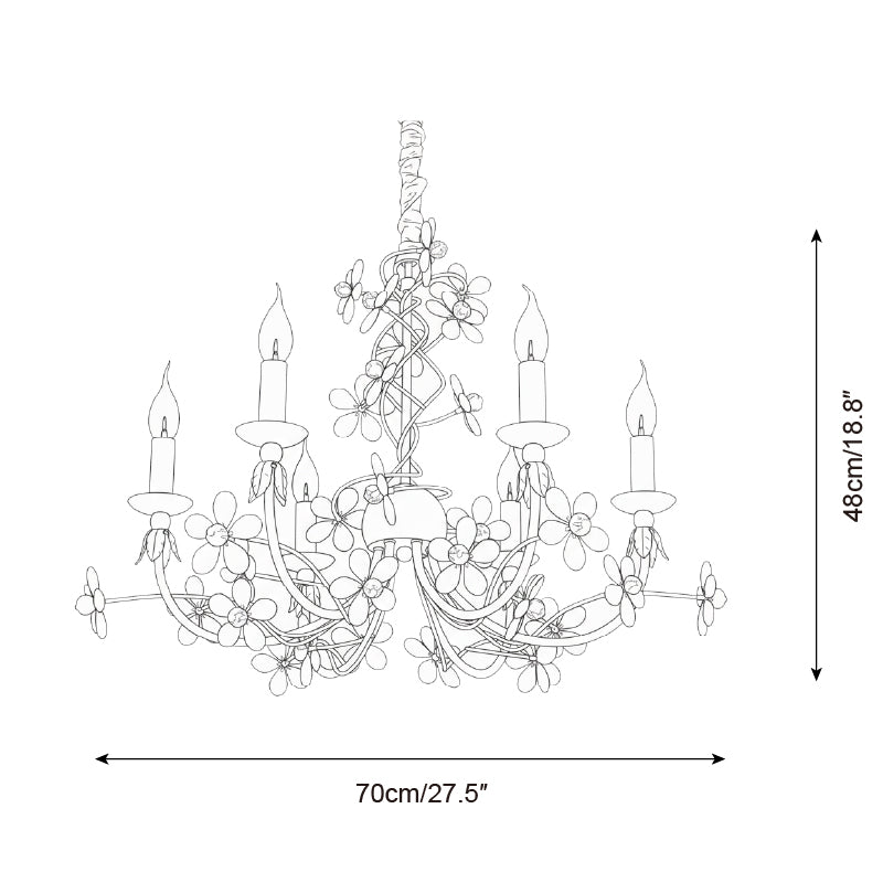 Frostveil Romantic Crystal Chandelier