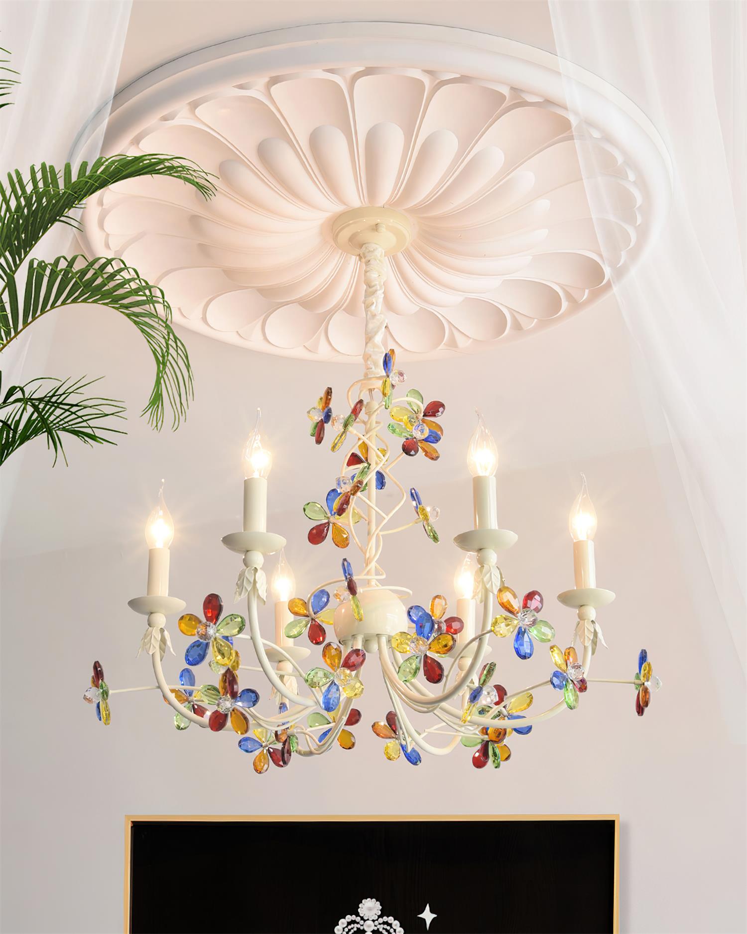 Frostveil Romantic Crystal Chandelier