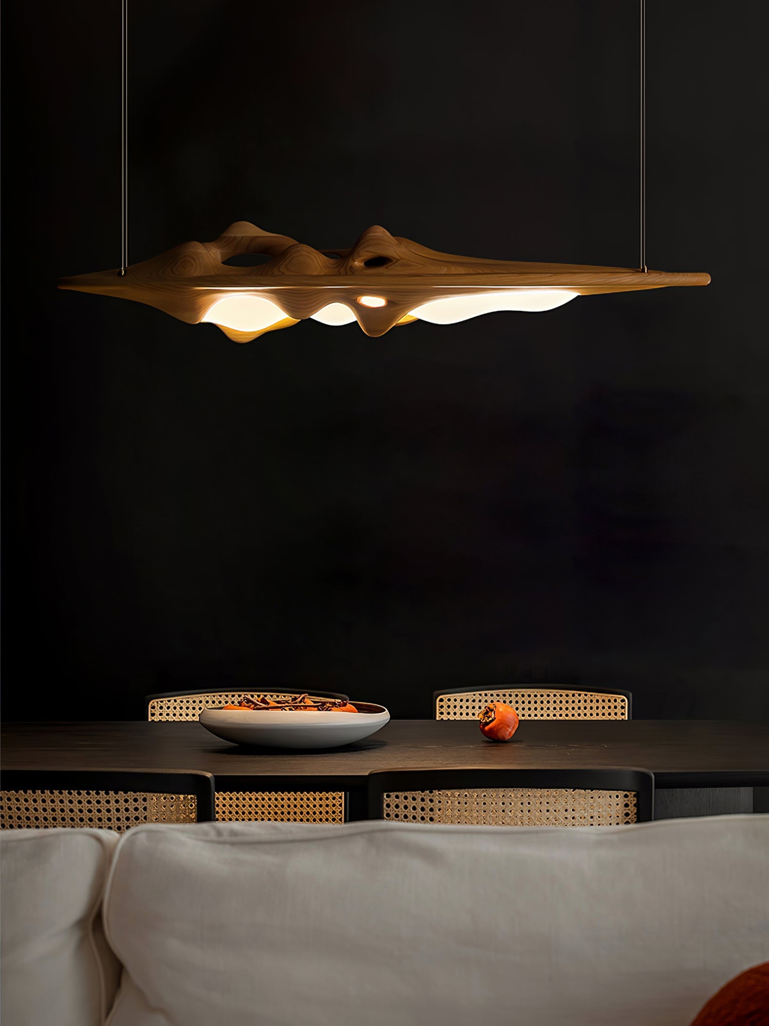 Ulsorira Topographic Wood Pendant Light - Blowlighting