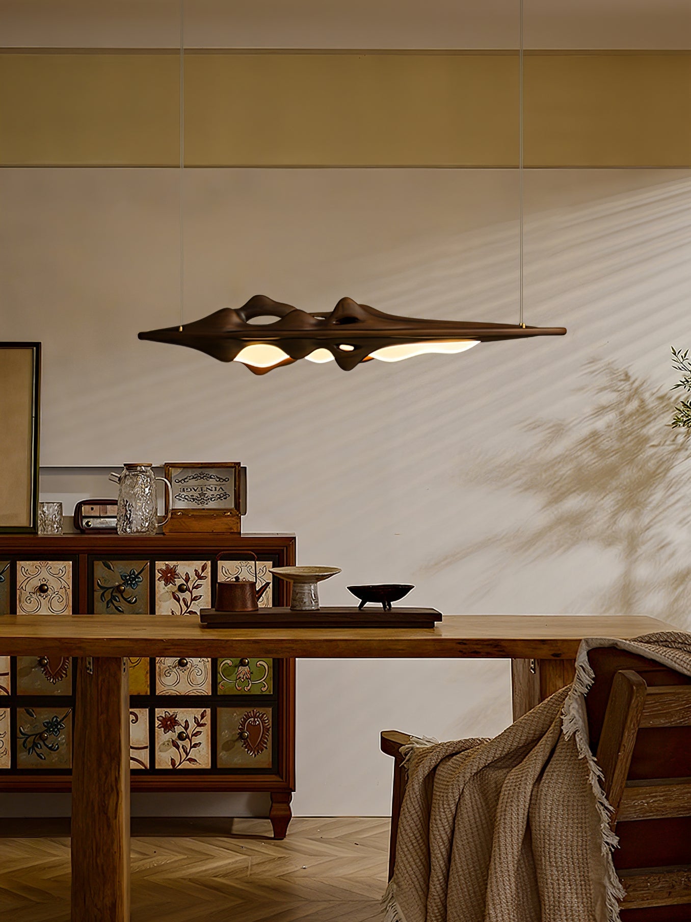 Ulsorira Topographic Wood Pendant Light - Blowlighting
