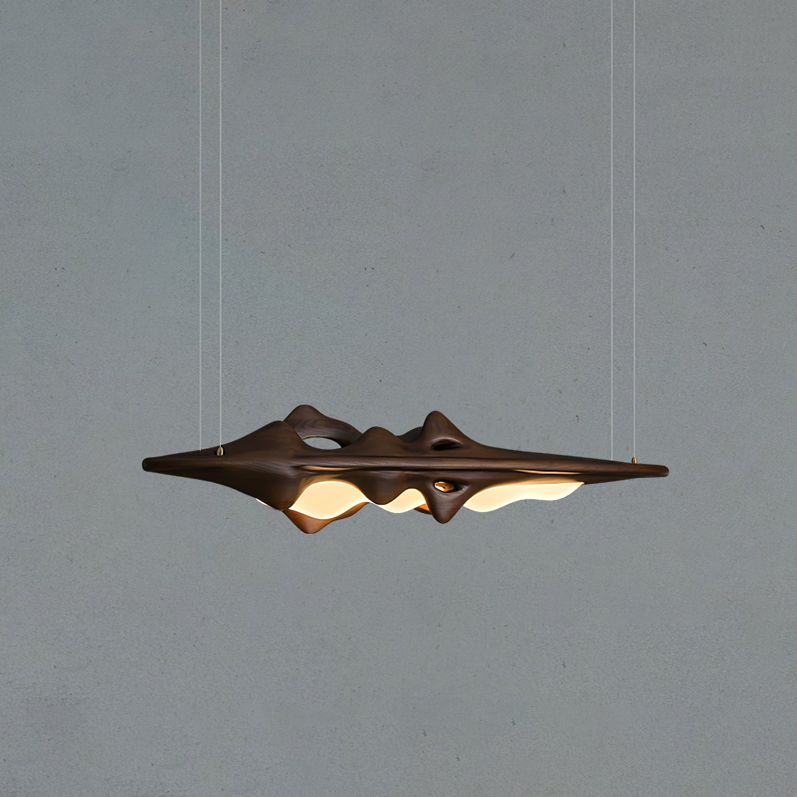 Ulsorira Topographic Wood Pendant Light - Blowlighting