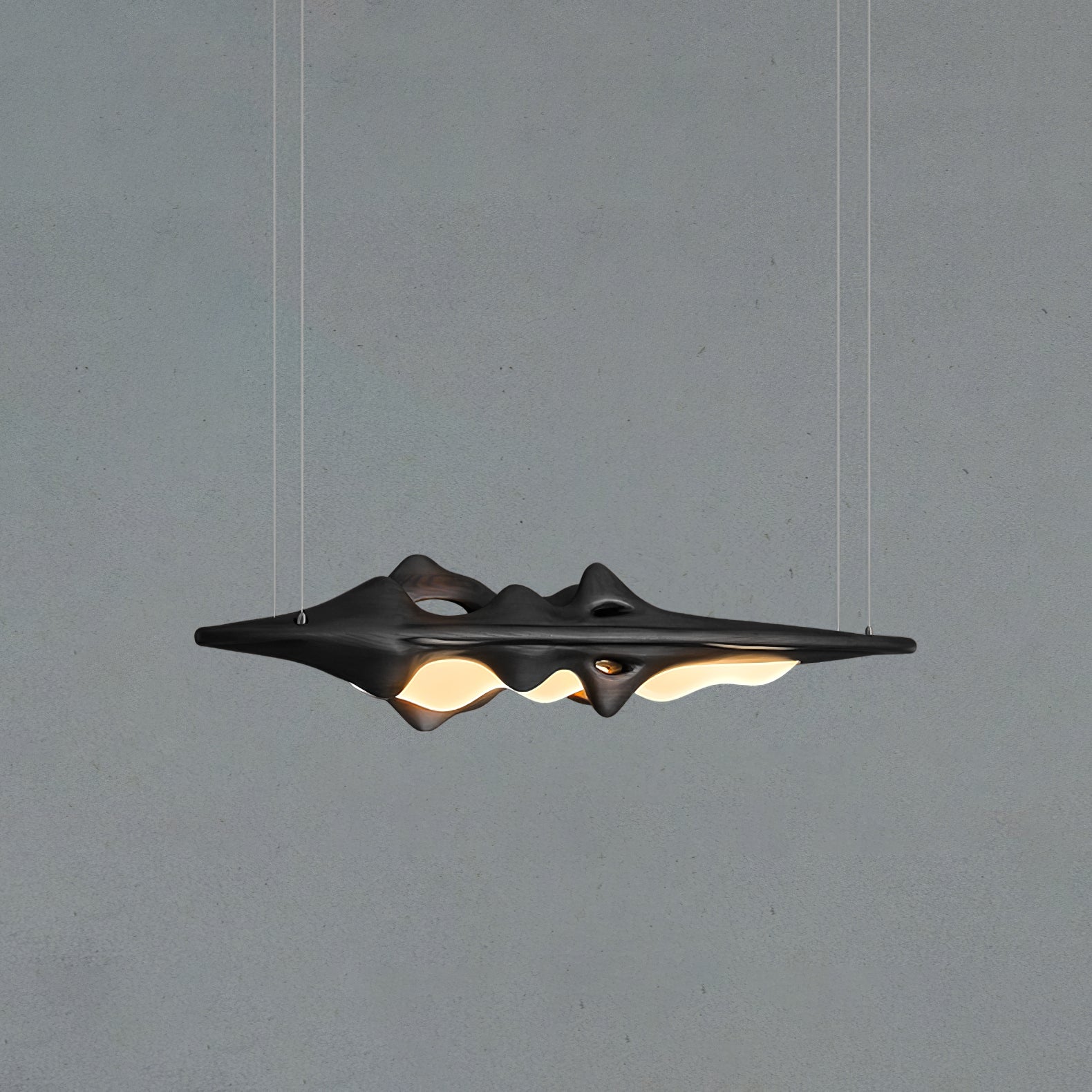 Ulsorira Topographic Wood Pendant Light - Blowlighting