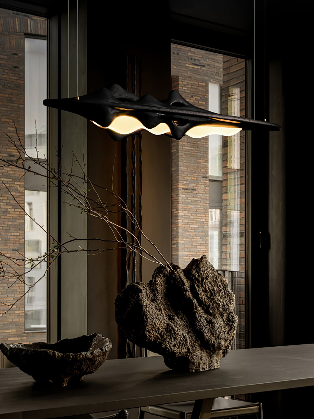 Ulsorira Topographic Wood Pendant Light - Blowlighting