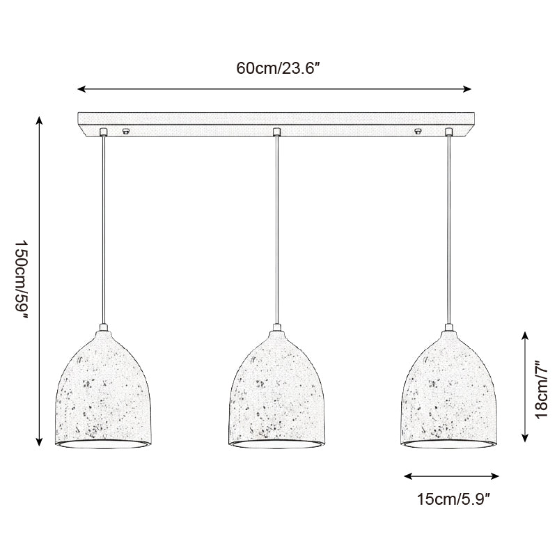 Volcanic Wabi-Sabi Travertine Pendant Light