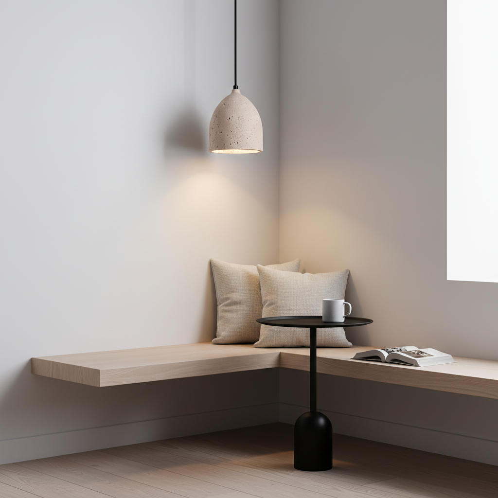 Volcanic Wabi-Sabi Travertine Pendant Light