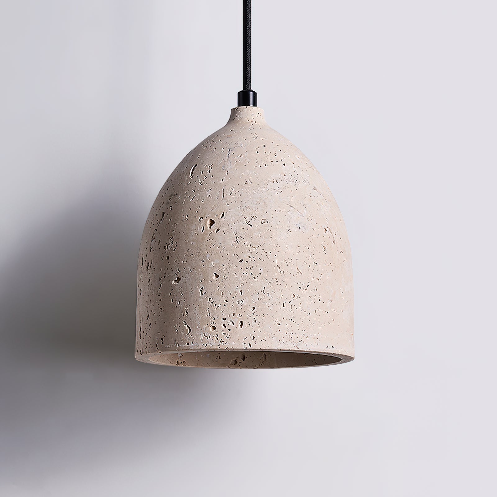 Volcanic Wabi-Sabi Travertine Pendant Light