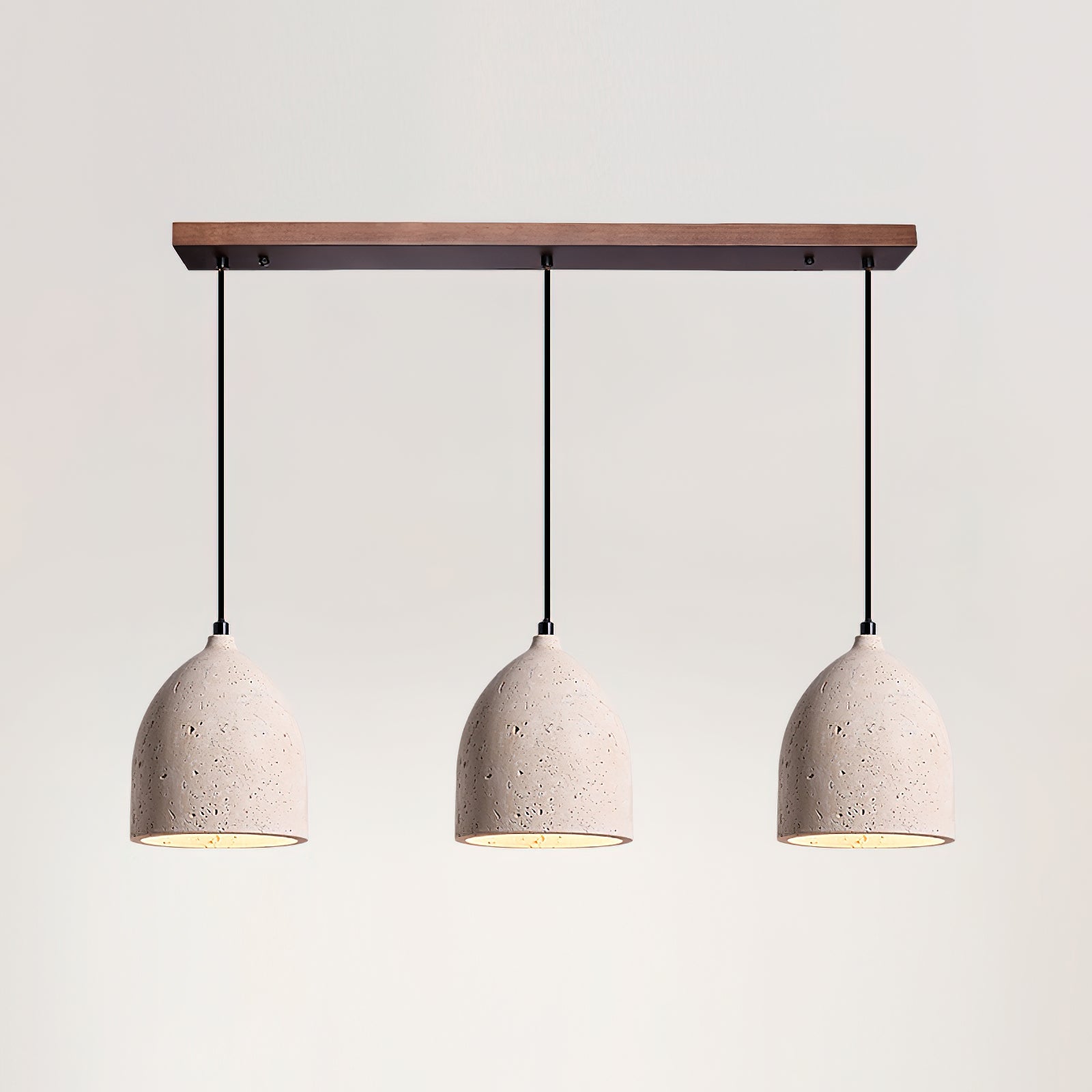 Volcanic Wabi-Sabi Travertine Pendant Light