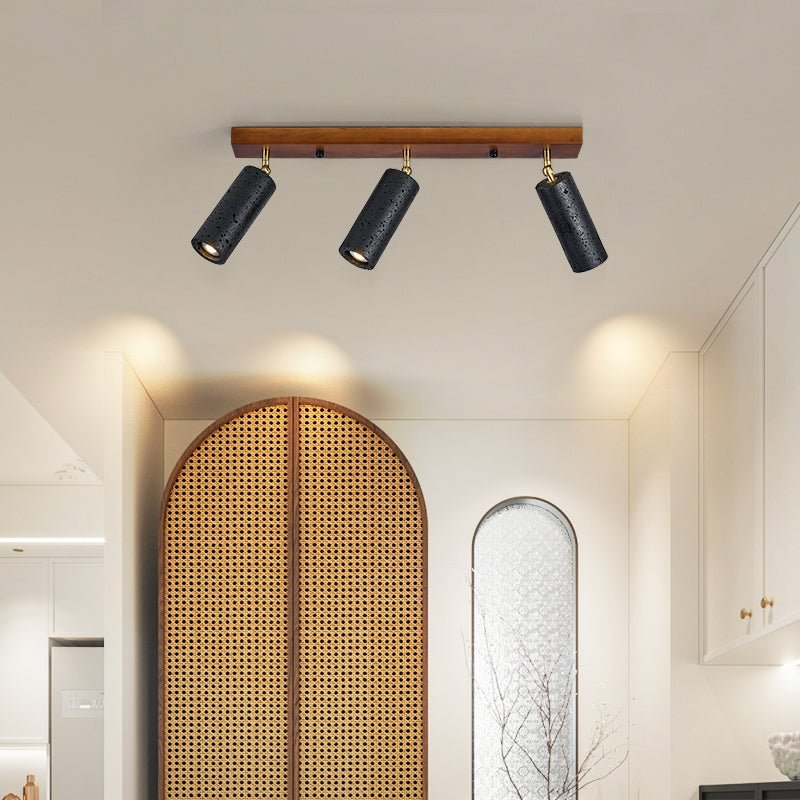 Volcanic Wood Trio Ceiling Spot - Vakkerlight