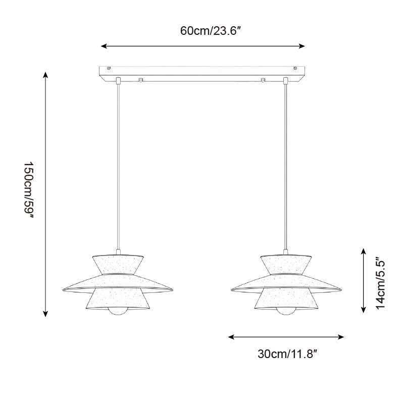 Vortin Natural Xuan Paper Pendant Light