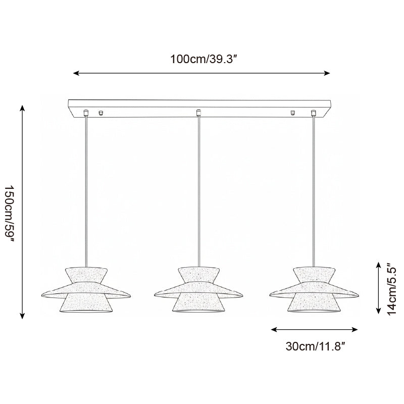 Vortin Natural Xuan Paper Pendant Light
