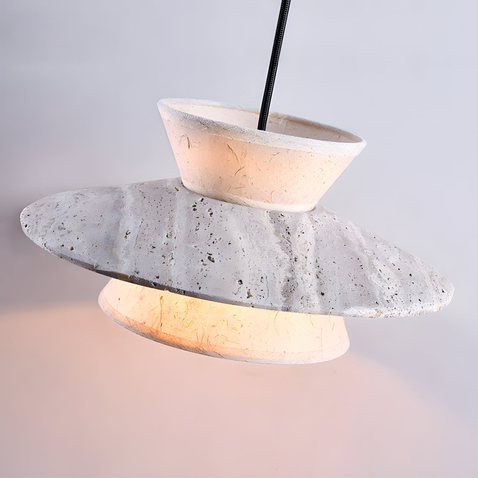 Vortin Natural Xuan Paper Pendant Light