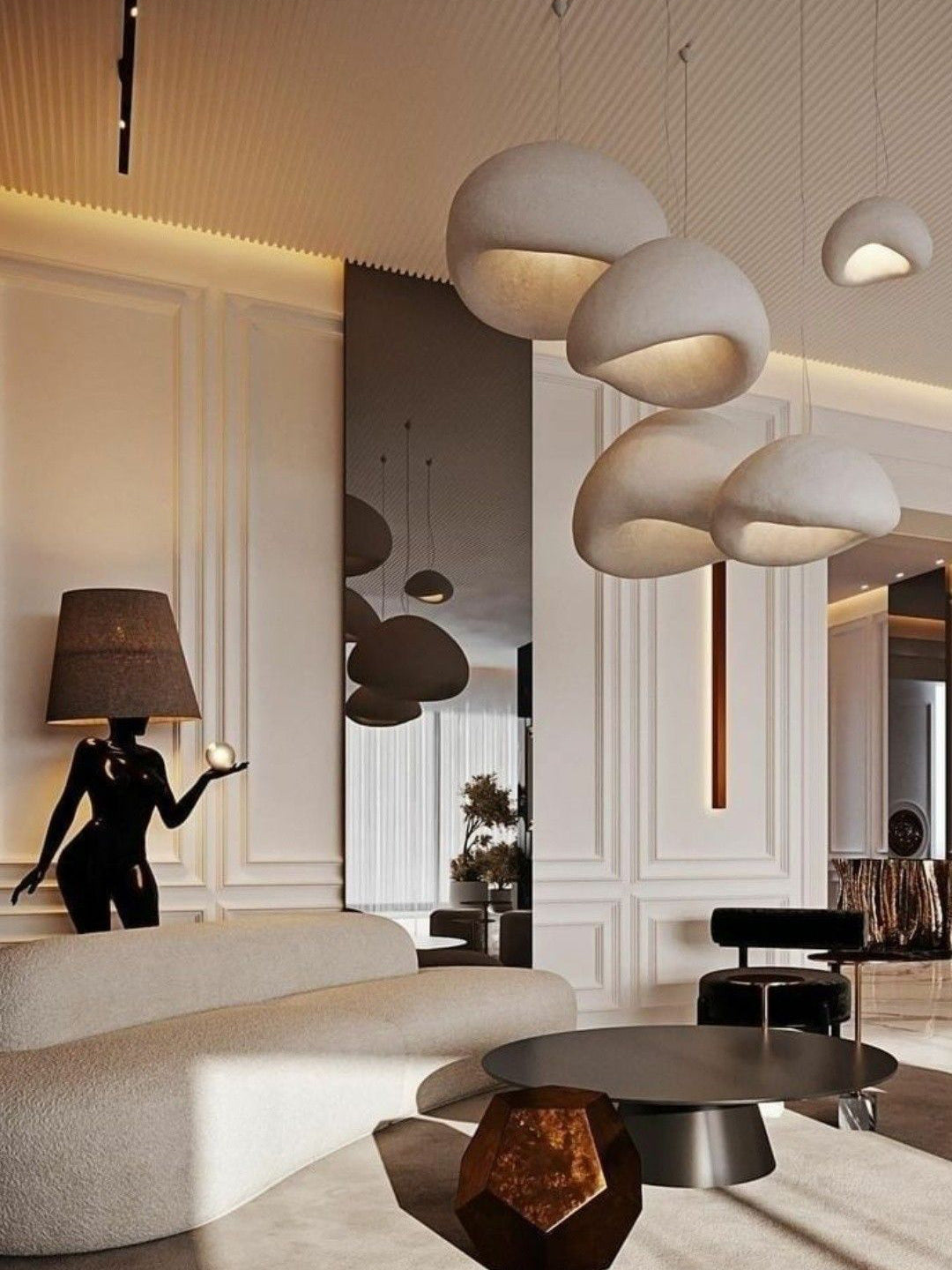 Khmara Rough Combination Chandelier B - Blowlighting
