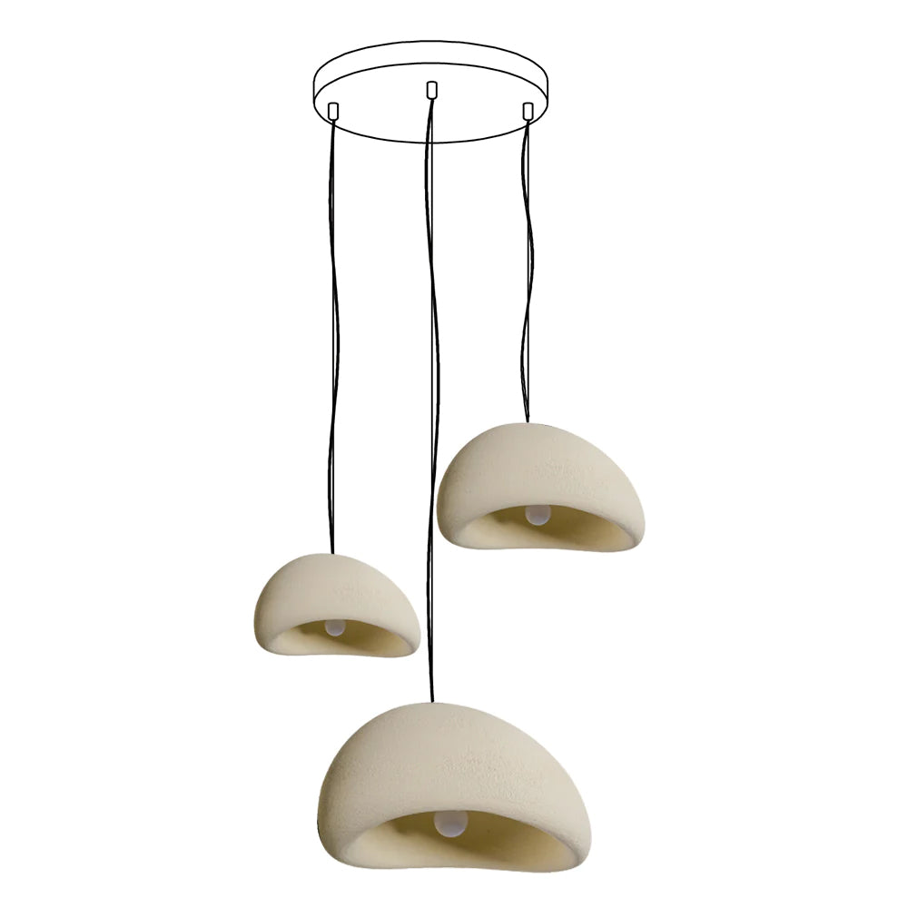Khmara Rough Combination Chandelier B - Blowlighting