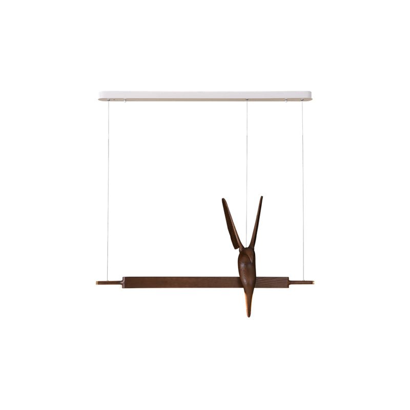 Varinisra Sculptural Oak Pendant Light - Blowlighting