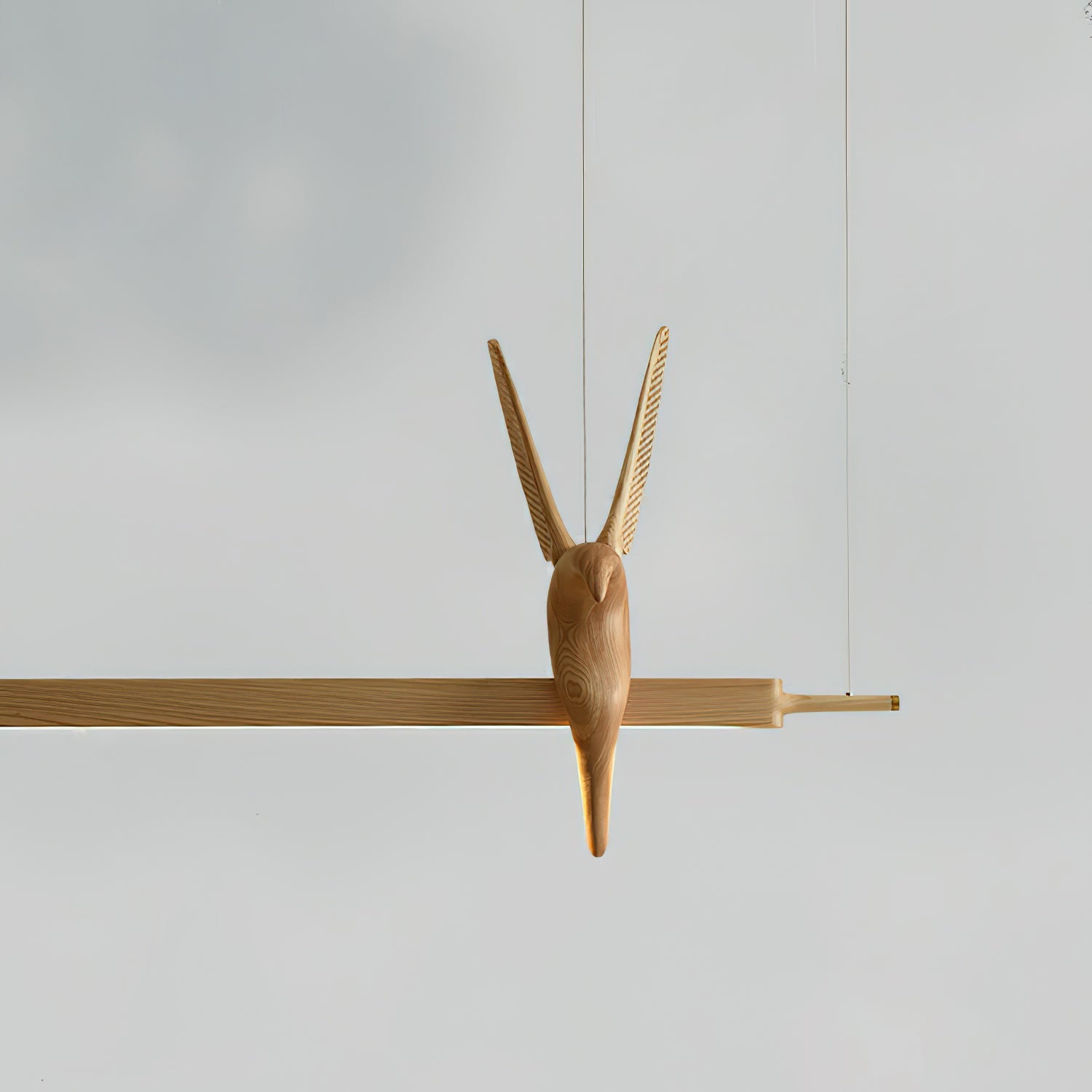 Varinisra Sculptural Oak Pendant Light - Blowlighting